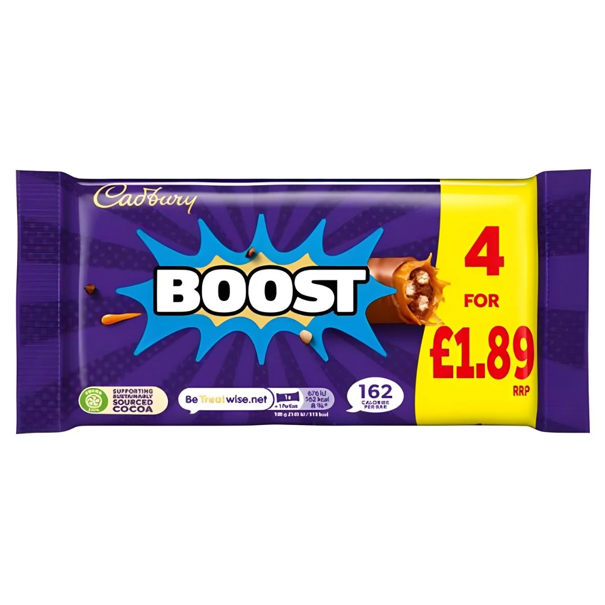Cadbury - Boost Chocolate Multipack - 4 x 31.5g