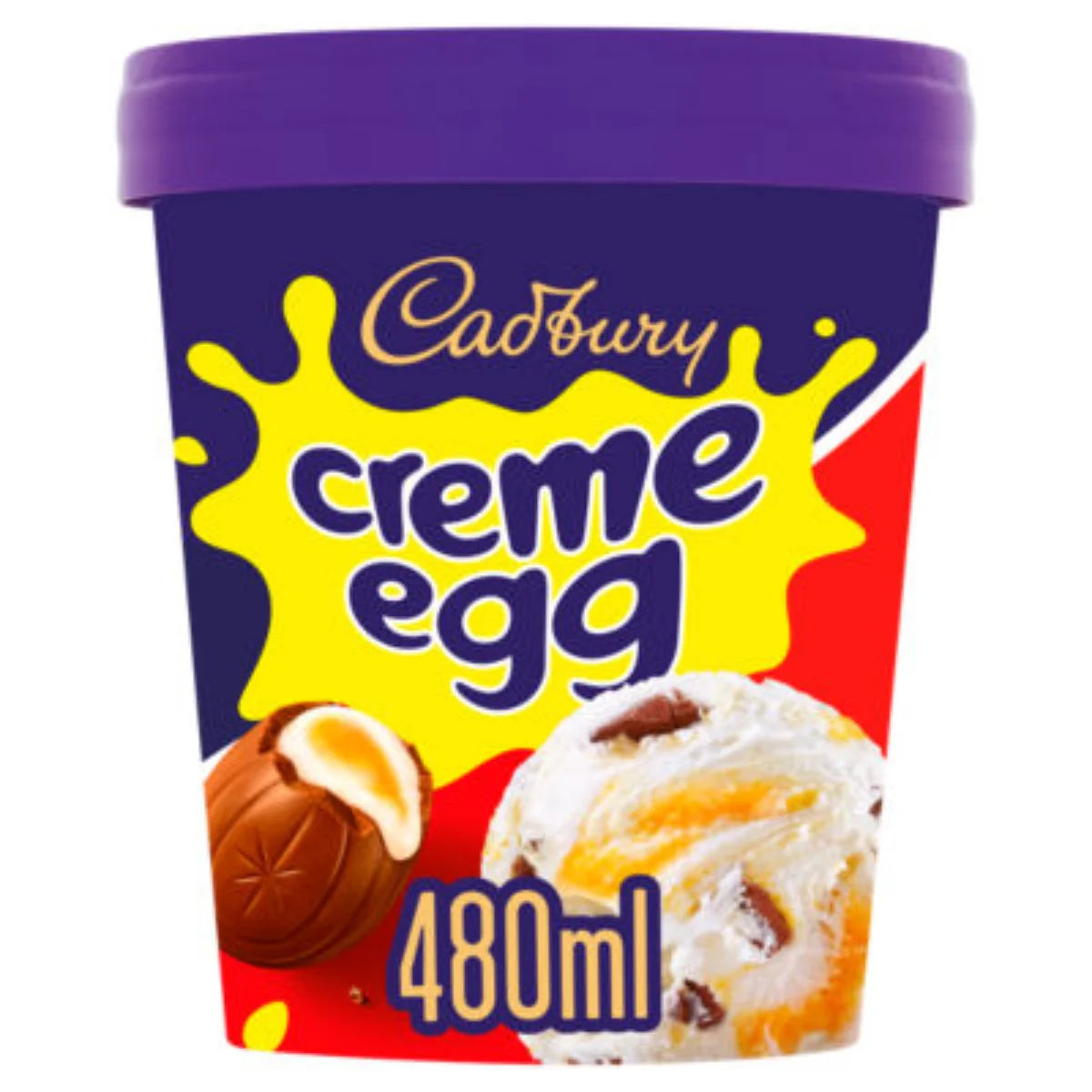 Cadbury - Creme Egg Ice Cream Tub - 480ml