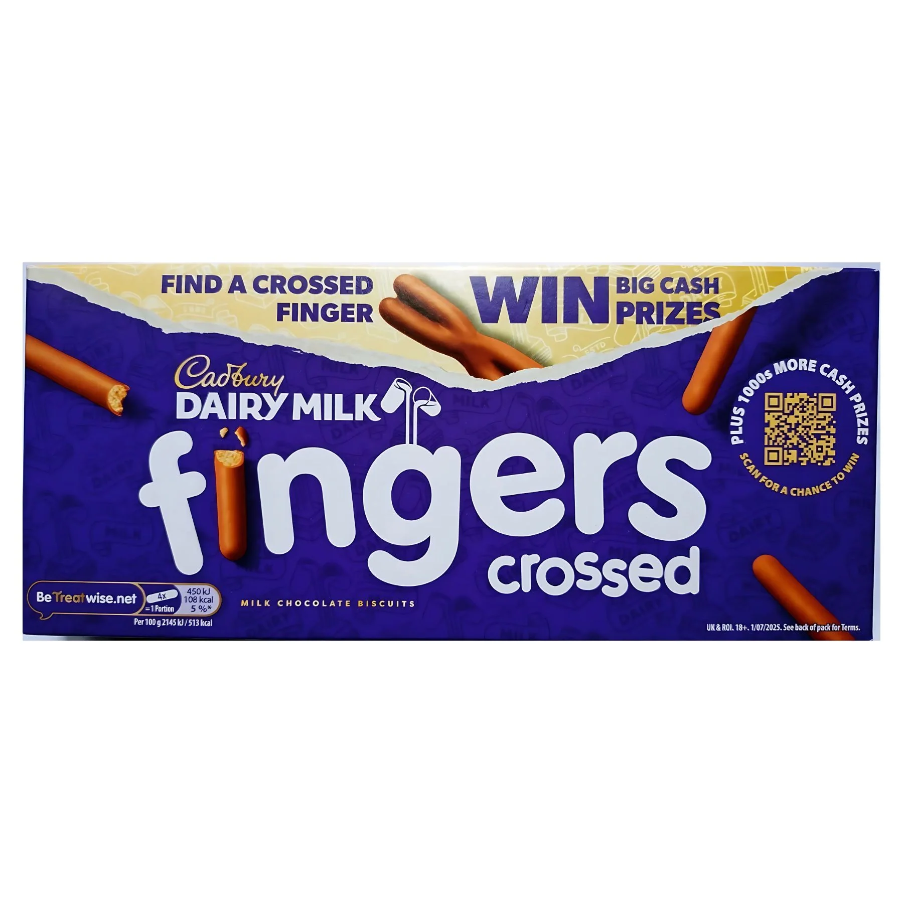 Cadbury - Dairy Milk Crossed Fingers Milk Chocolate Biscuits - 114g