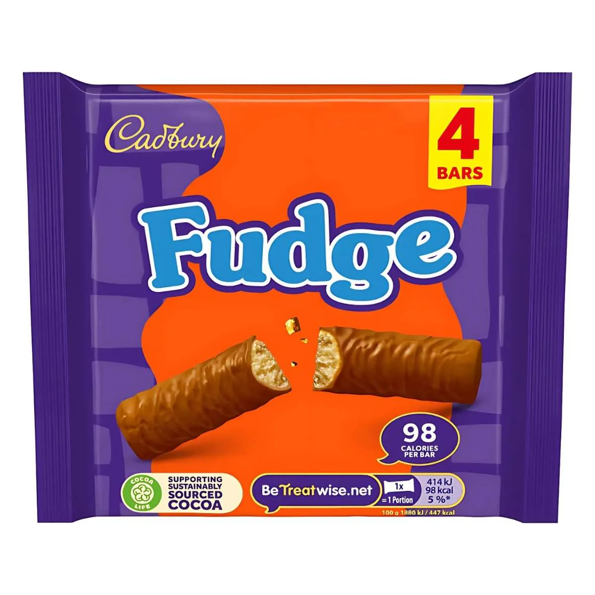 Cadbury - Fudge 4 Bars - 88g