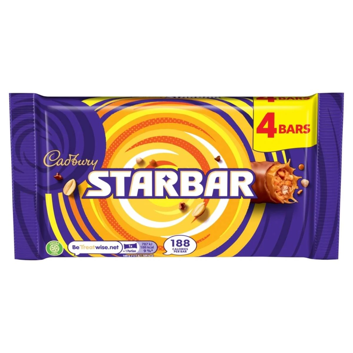 Cadbury - Starbar Multipack (4 Bars) - 148g
