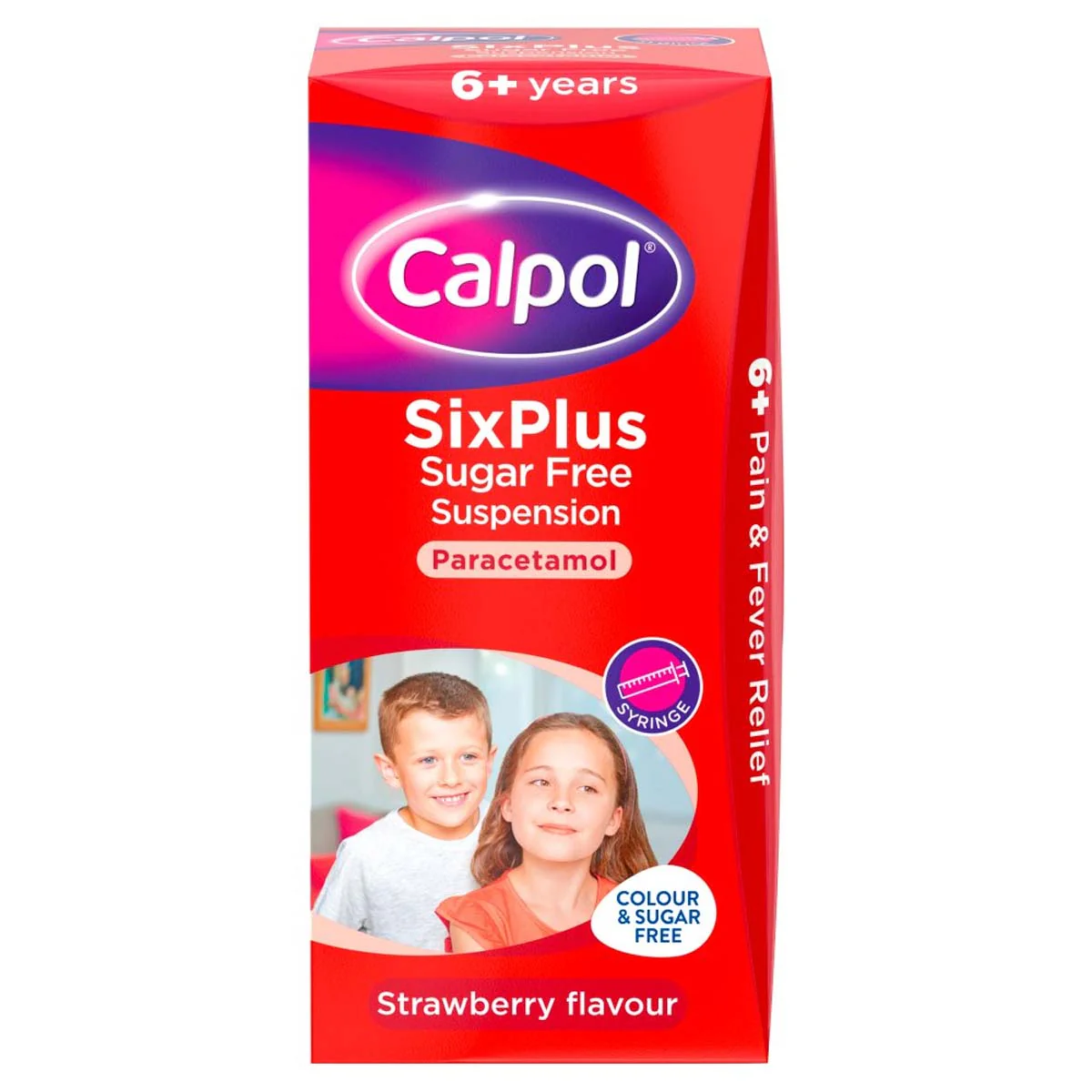 Calpol - SixPlus Sugar Free Strawberry Flavour 6+ Years - 100ml