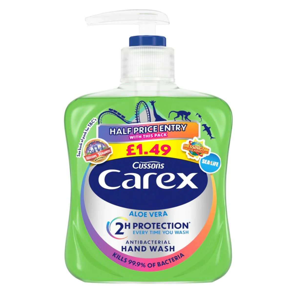 Carex - Aloe Vera Antibacterial Hand Wash - 250ml