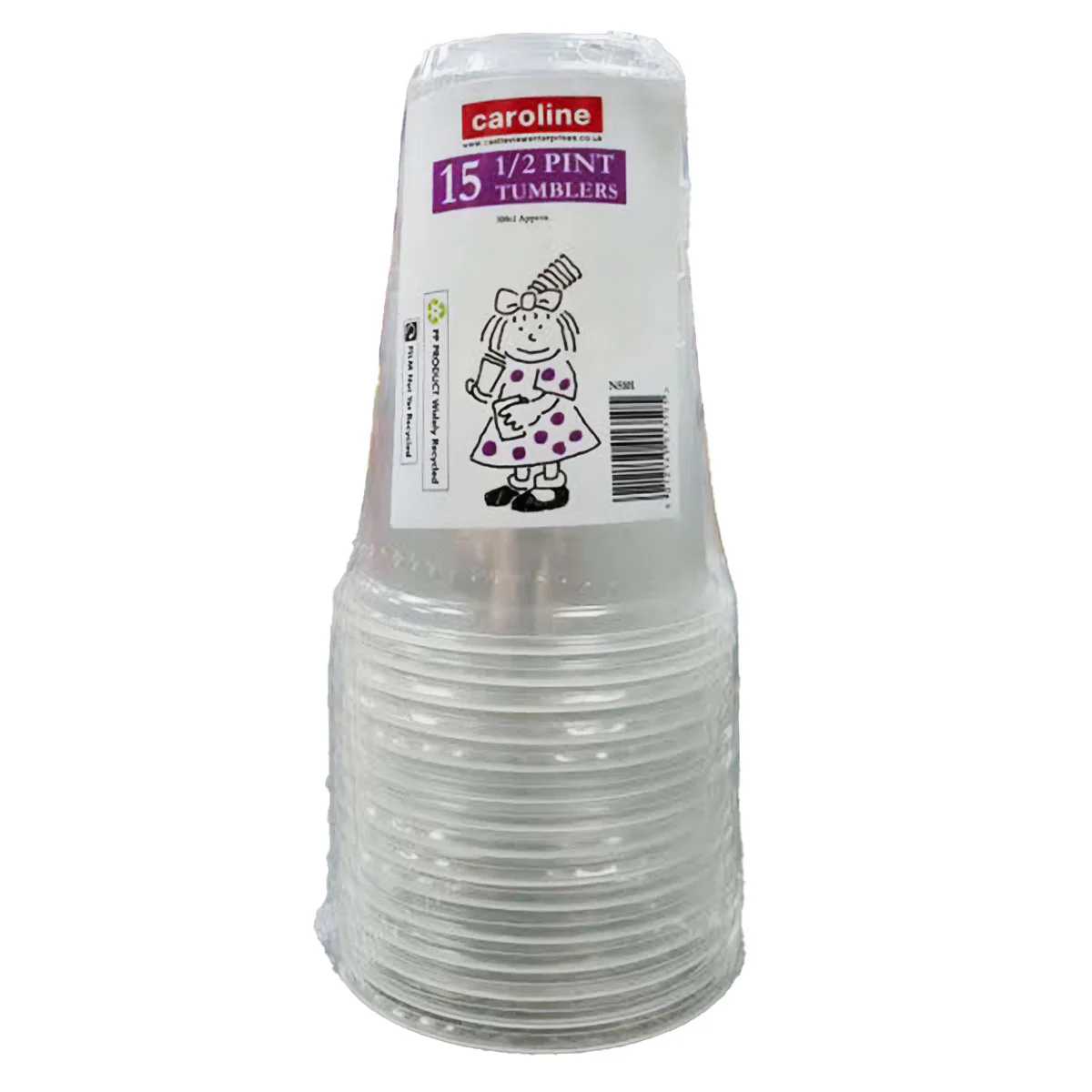 Caroline - Half Pint Tumblers - 15 Pack