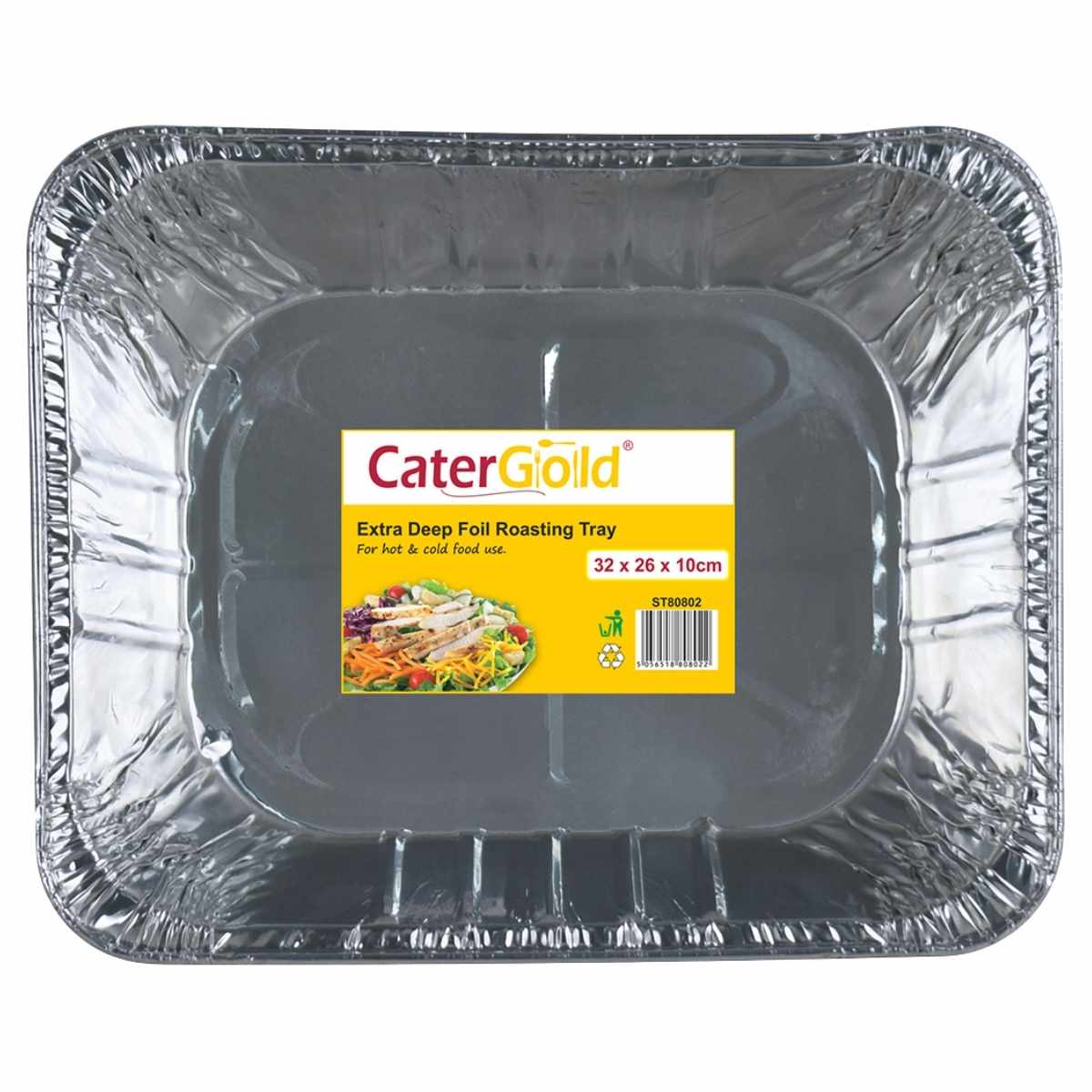 Cater Gold - Extra Deep Foil Roasting Tray - 32 x 26 x 10cm