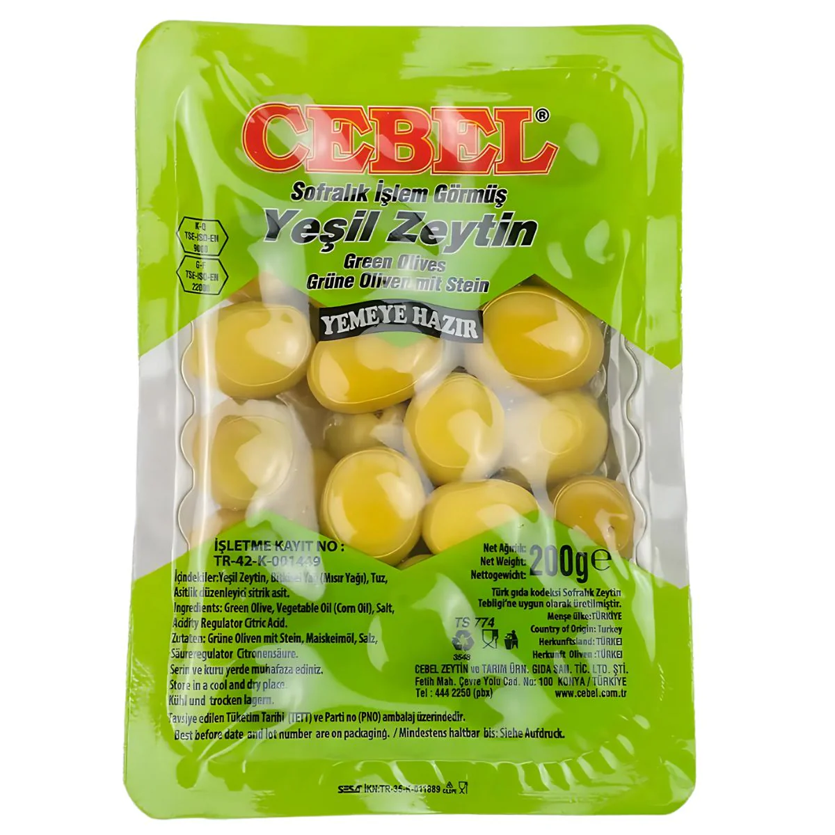 Cebel - Green Olives - 200g