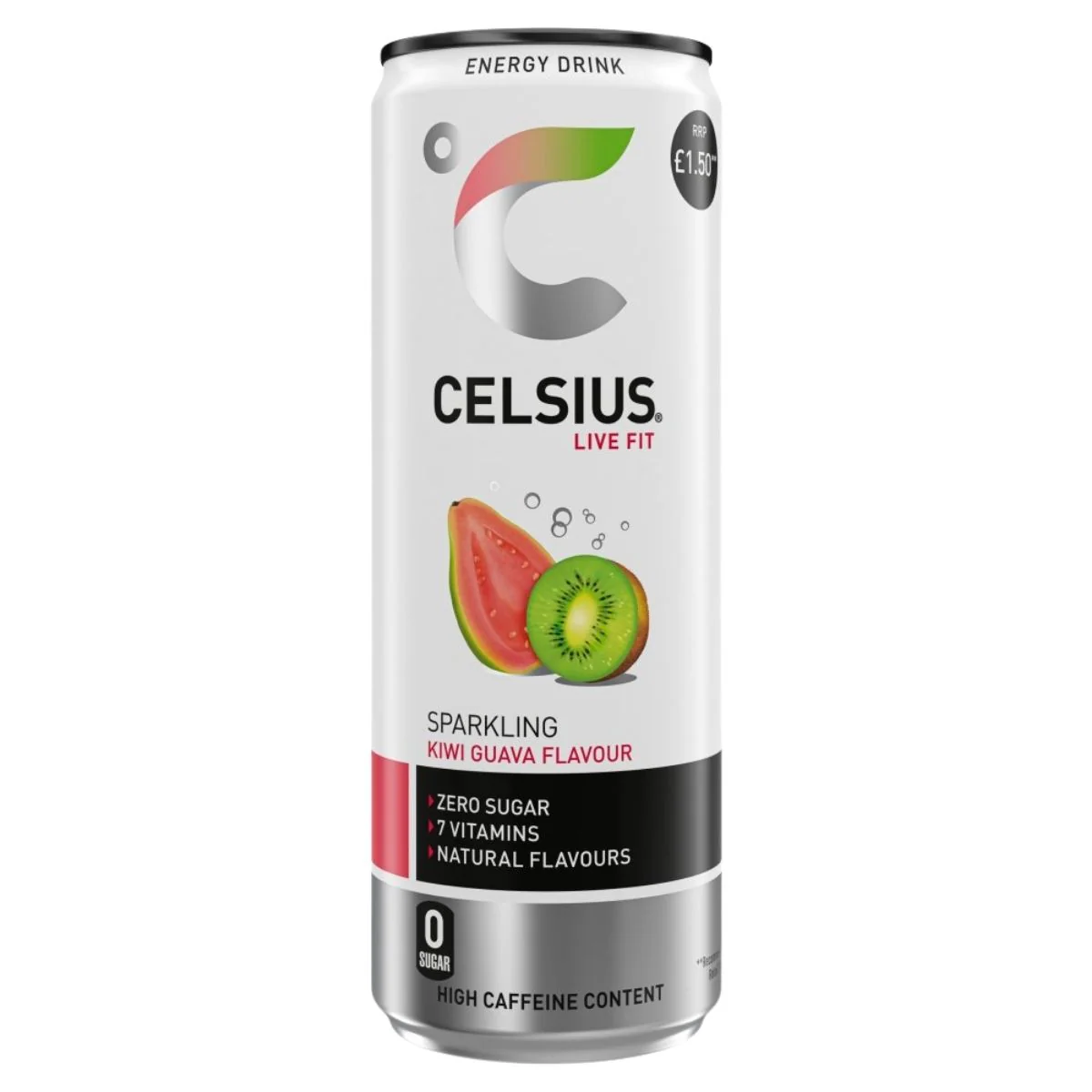 Celsius - Sparkling Kiwi Guava Flavour Energy Drink - 355ml