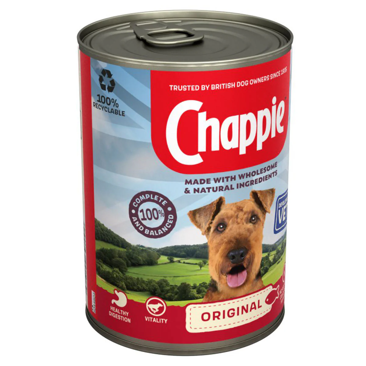 Chappie - Adult Wet Dog Food Tin Original in Loaf - 412g