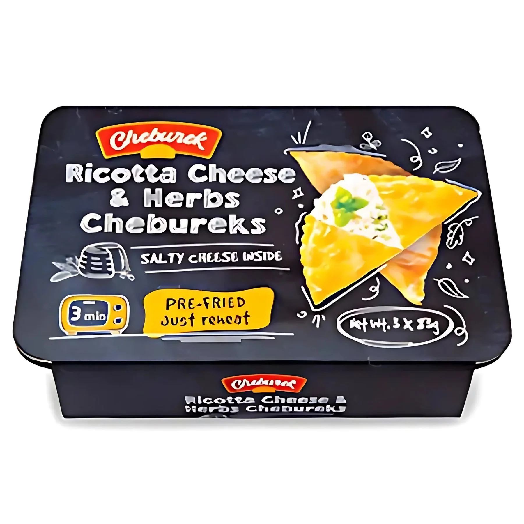 Cheburek - Ricotta Cheese & Herbs Chebureks - 249g