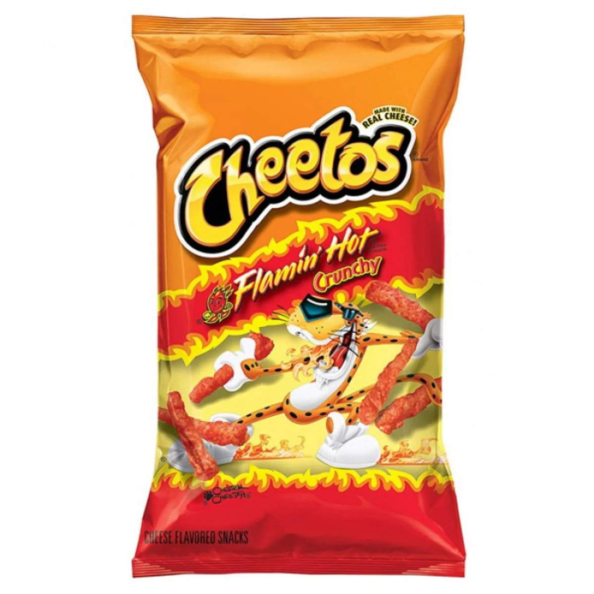 Cheetos - Flamin Hot Crunchy Crisps - 226.8g