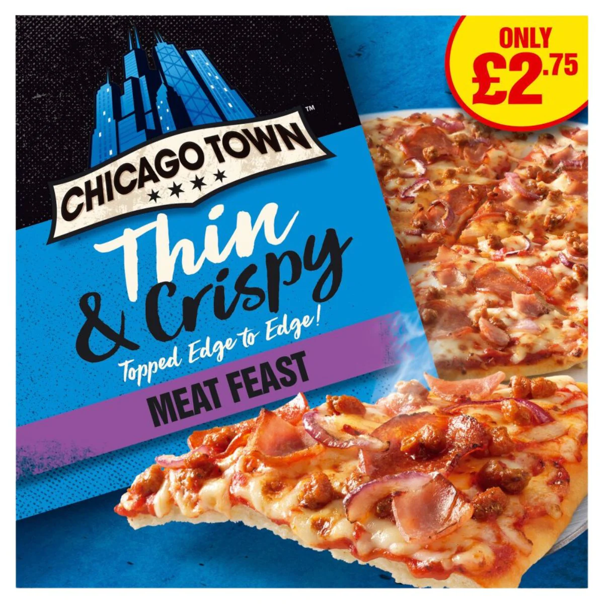 Chicago Town - Thin & Crispy Meat Feast - 305g