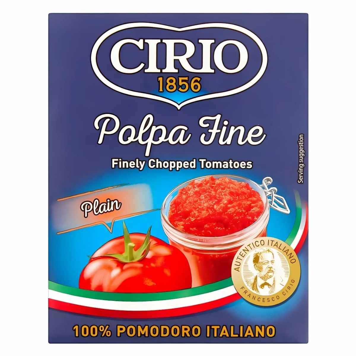Cirio - Polpa Fine Finely Chopped Tomatoes Plain - 390g