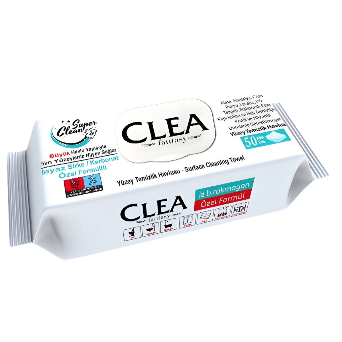 Clea Fantasy - Surface Cleaning Wipes - 50 Pieces