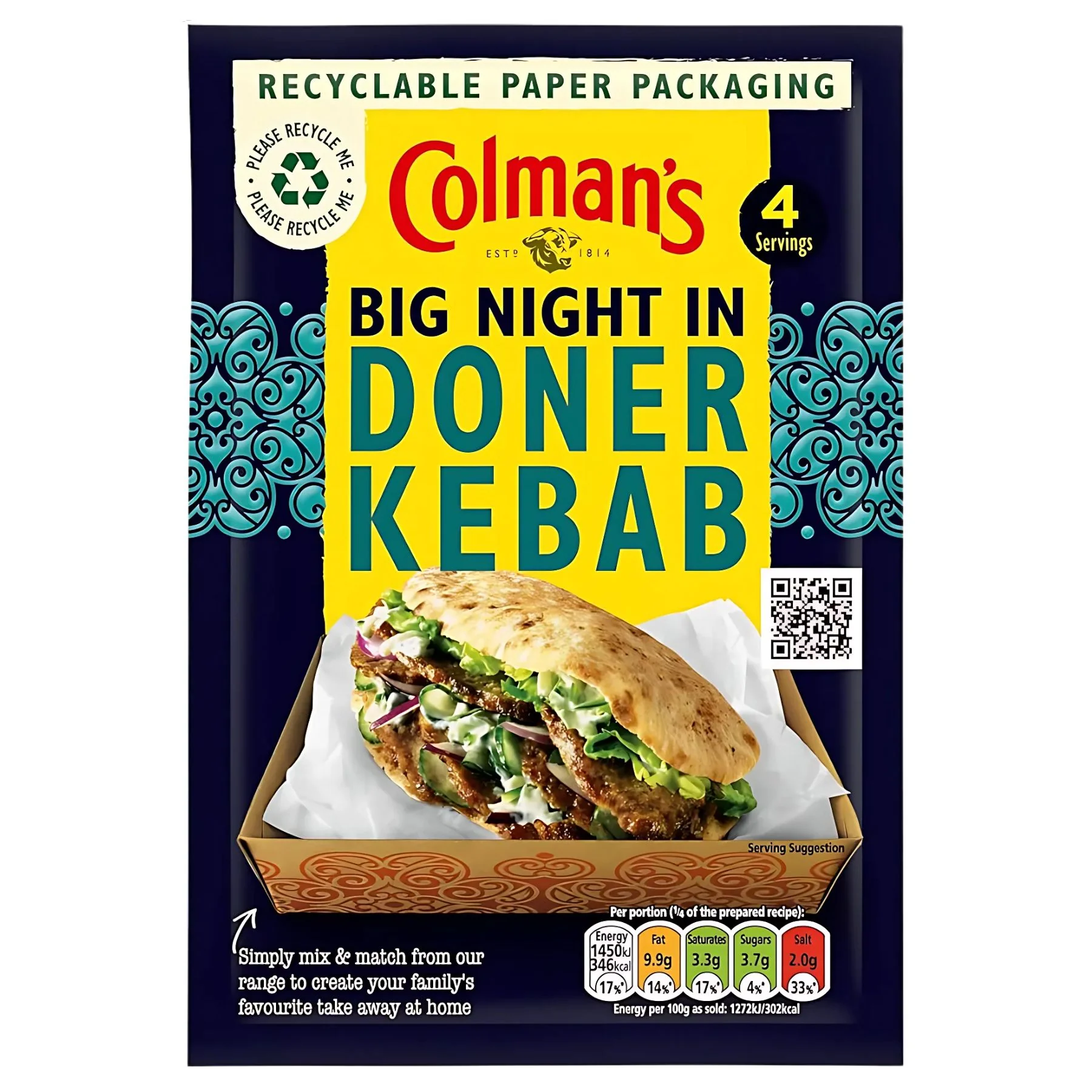 Colman's - Big Night In Recipe Mix Doner Kebab - 38g