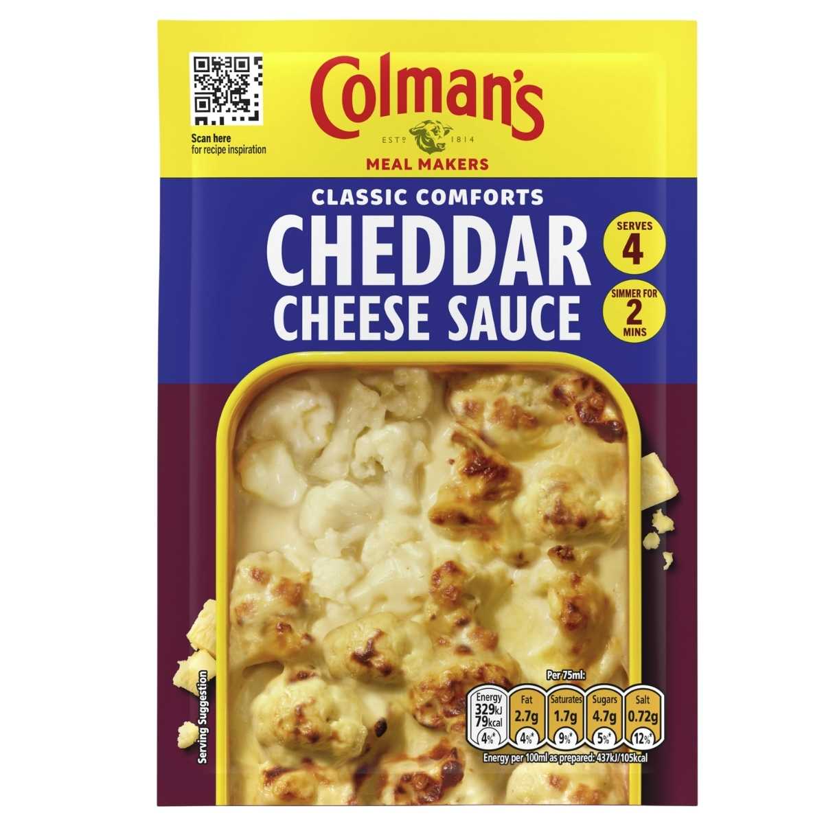 Colman's - Cheddar Cheese Sauce Mix - 40g