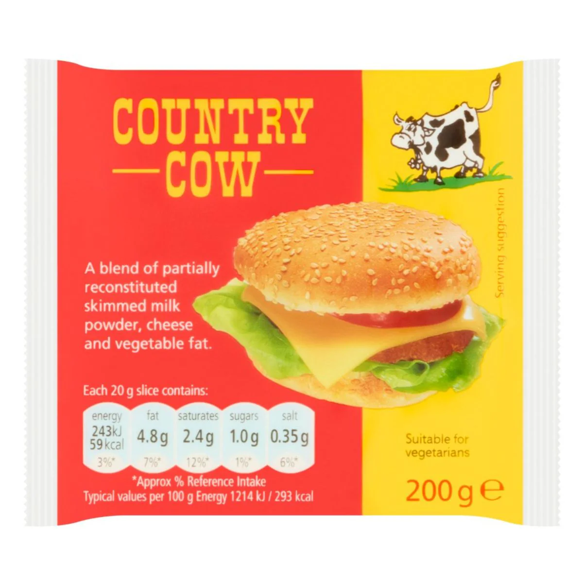 Country Cow - Cheese Slices - 200g