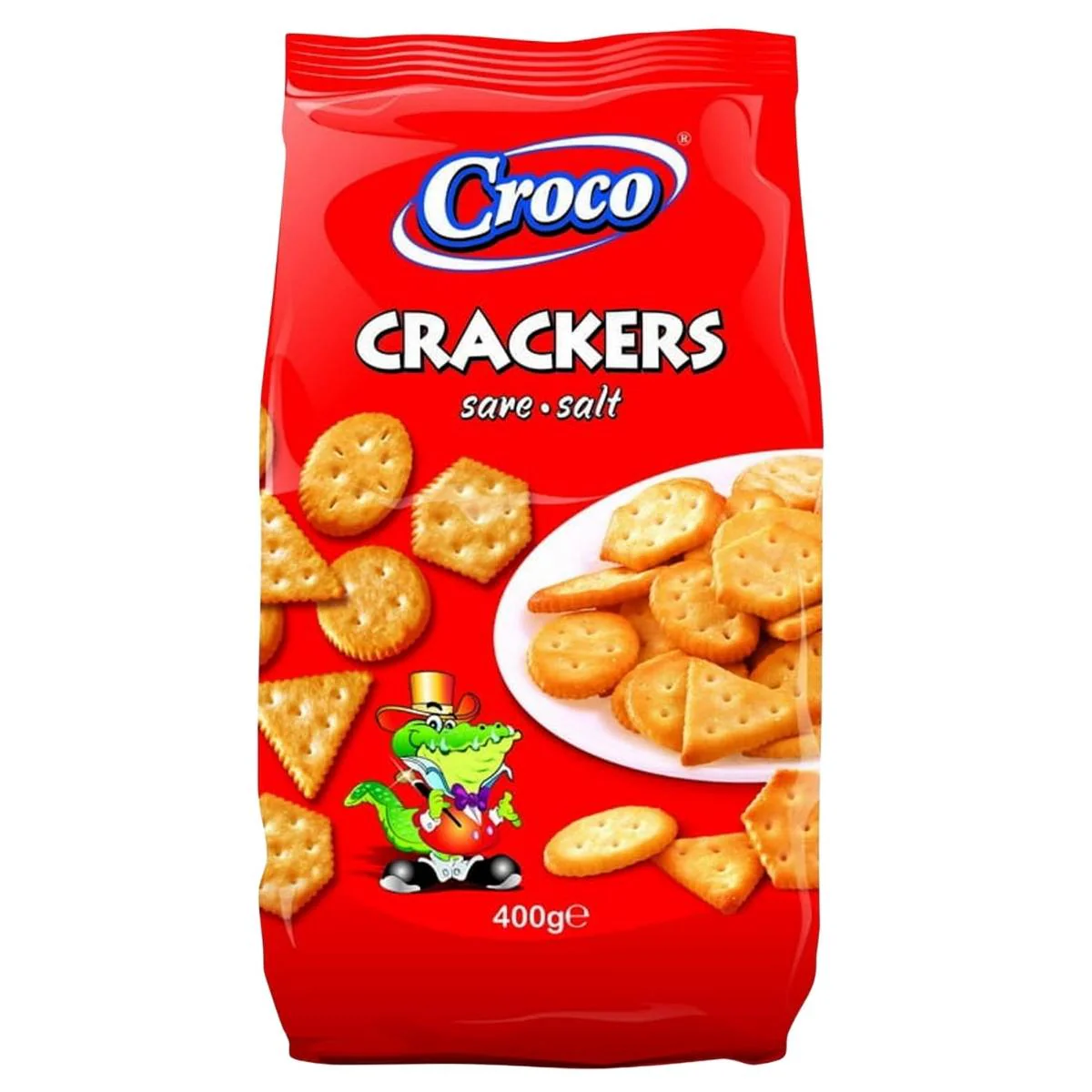Croco - Crackers Biscuits with Salt - 400g