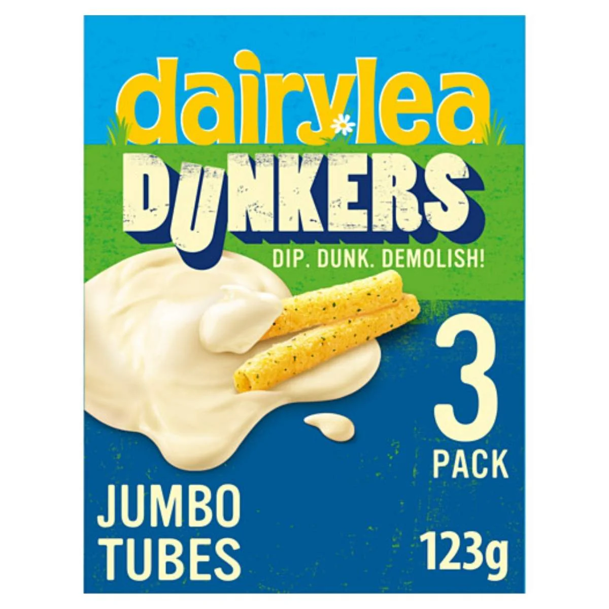 Dairylea - Dunkers Jumbo Tubes Cheese Snacks 3 x 41g - (123g)