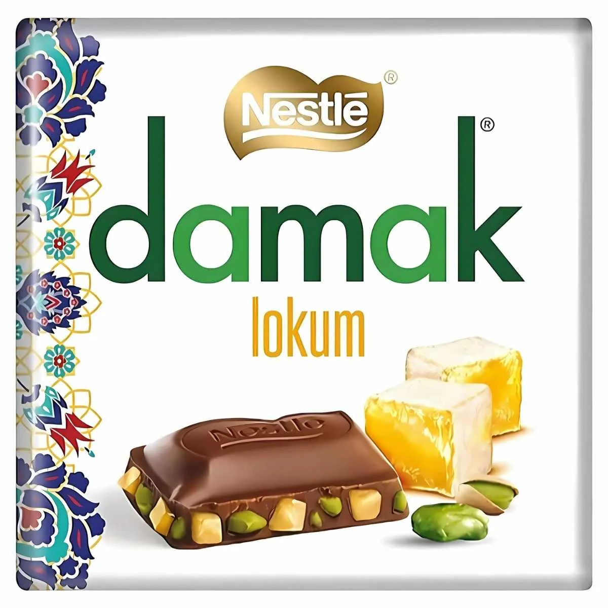 Damak - Fine Chocolate With Pistachios And Turkish Delights - 60g