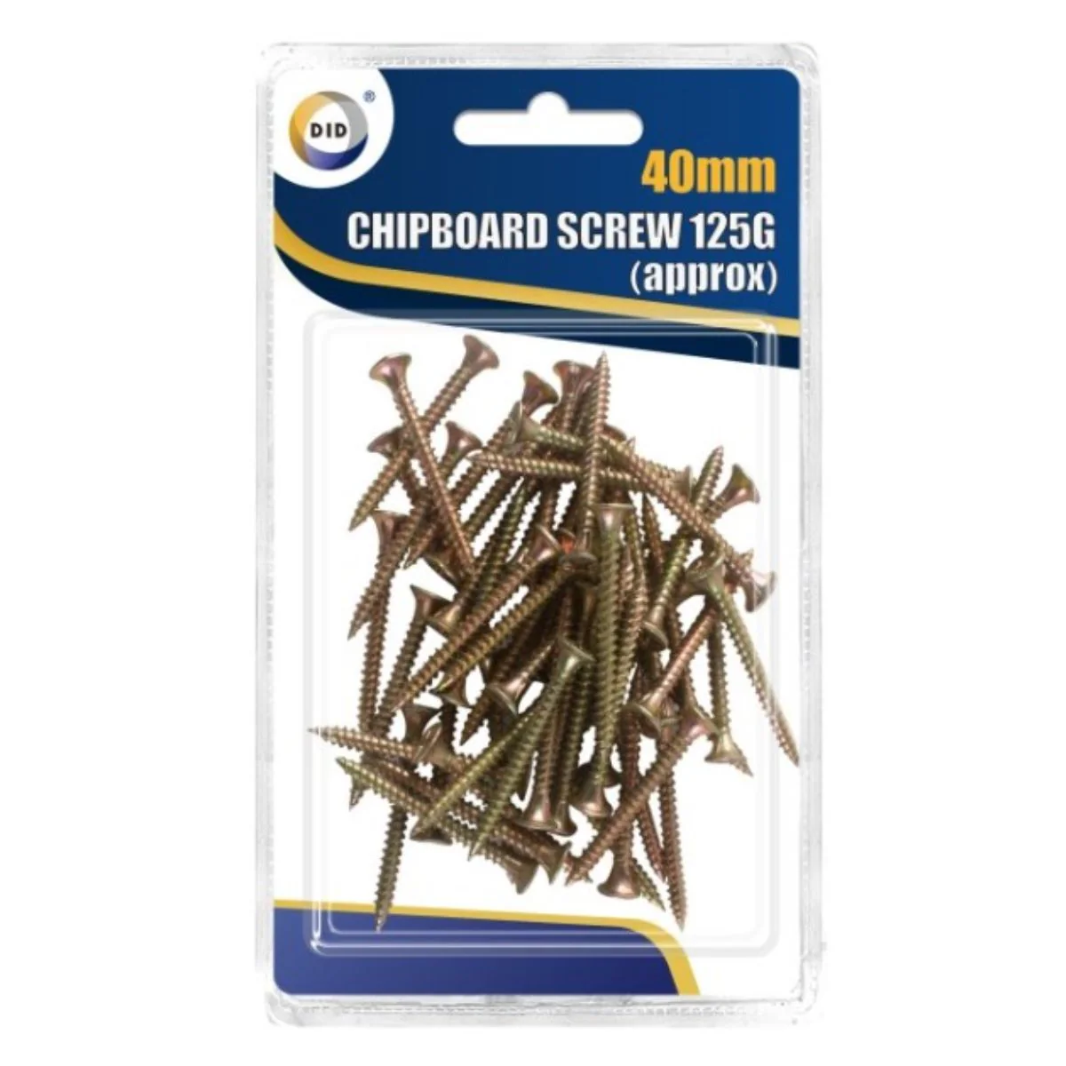 DID - 40mm Chipboard Screws - 125g
