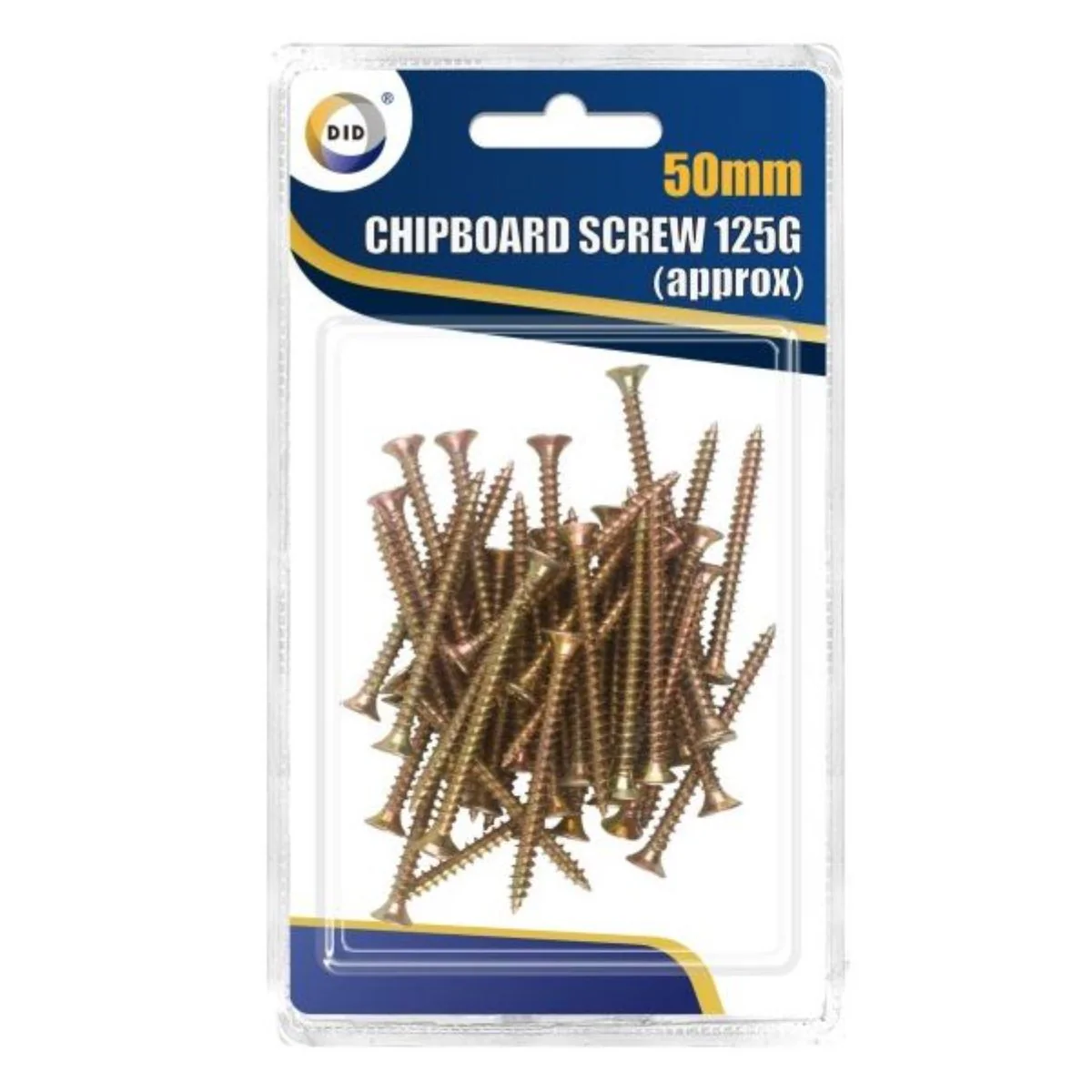 DID - 50mm Chipboard Screws - 125g
