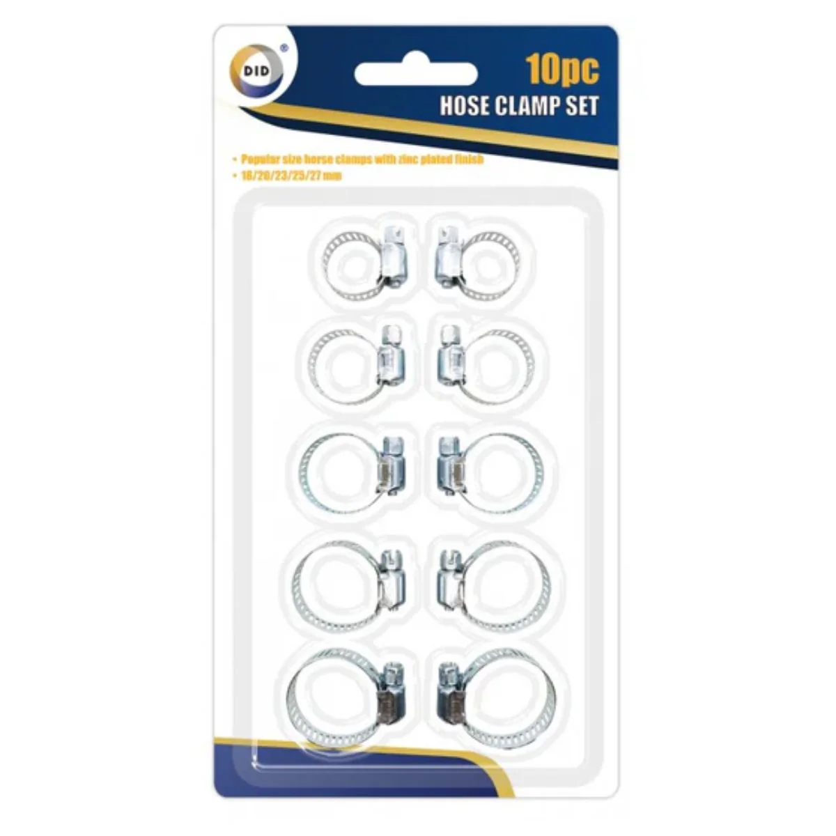 DID - Hose Clamp Set - 10pcs