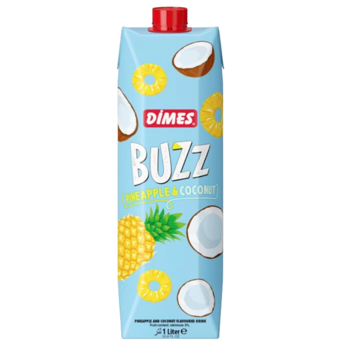 Dimes - Buzz Pineapple & Coconut Flavoured Drink - 1L