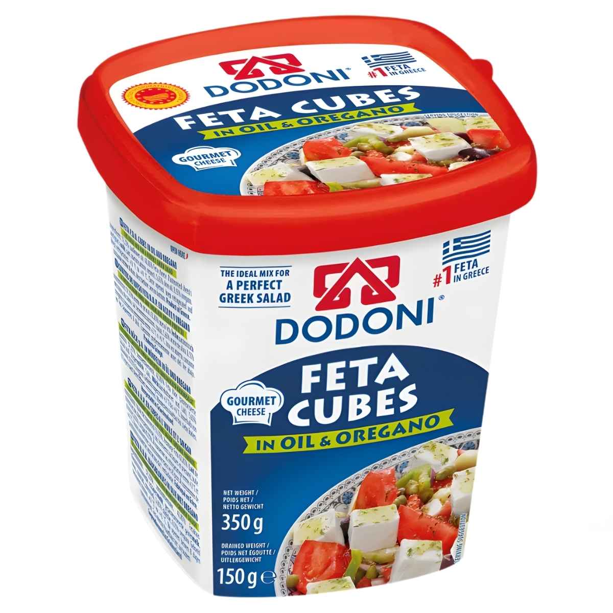 Dodoni - Cheese With Feta Cubes In Oil & Oregano - 350g