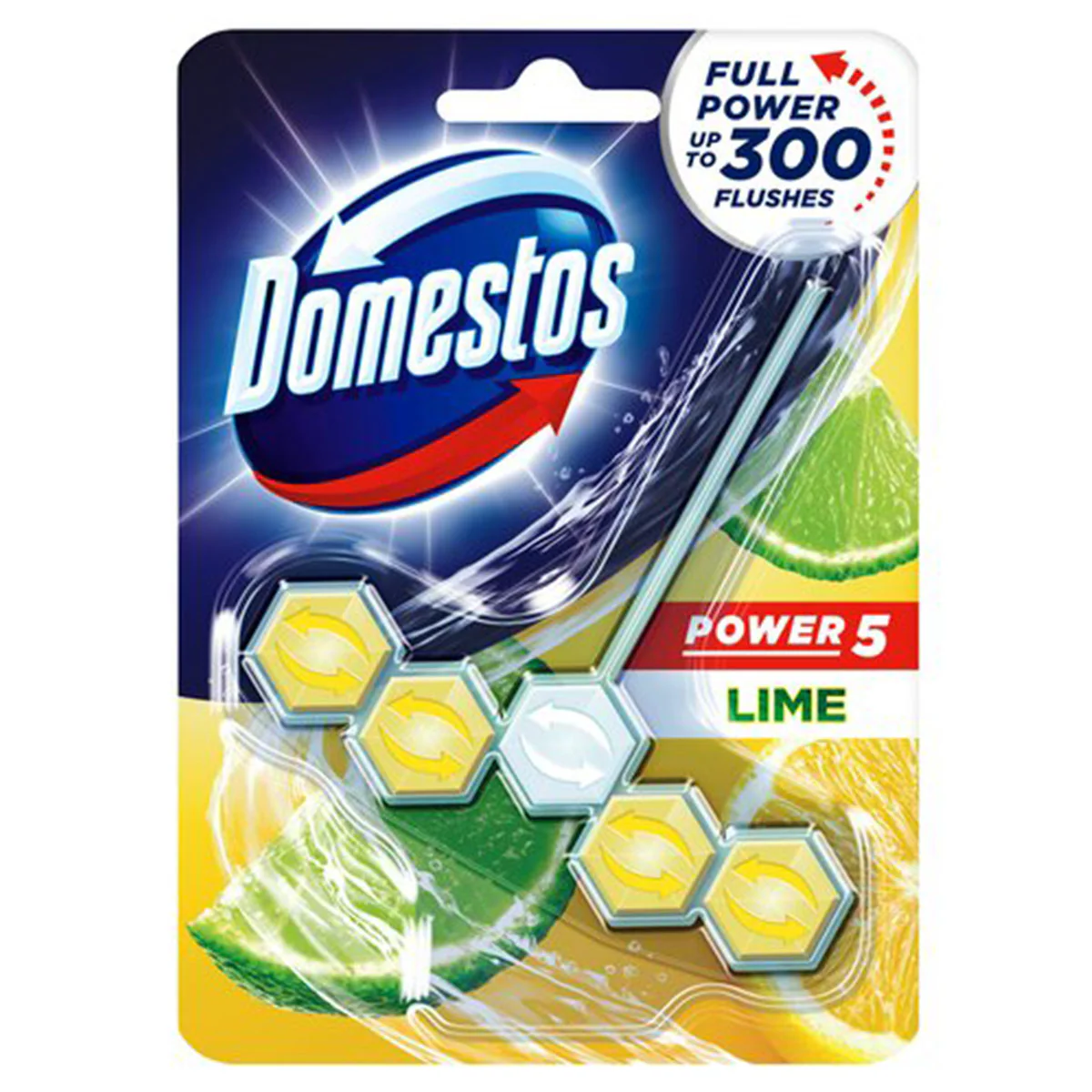 Domestos - Power 5 Rim Block Lime - 55g