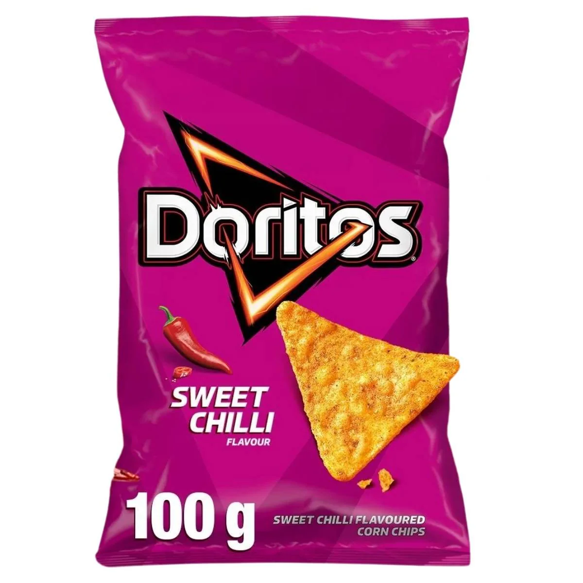 Doritos - Sweet Chilli Flavoured Corn Chips- 100g