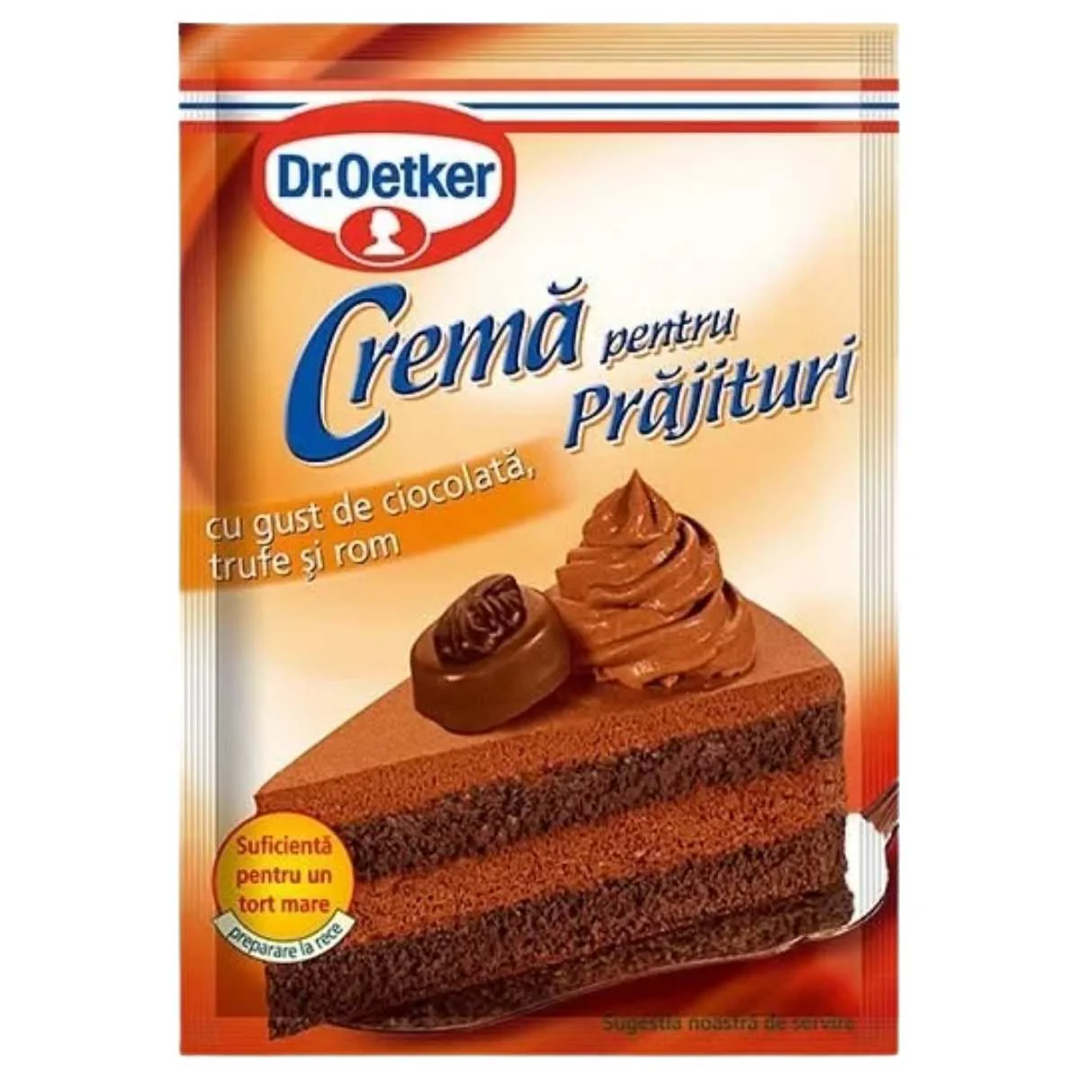Dr Oetker - Chocolate Flavour Cake Cream, Truffle & Rum Flavour - 57g