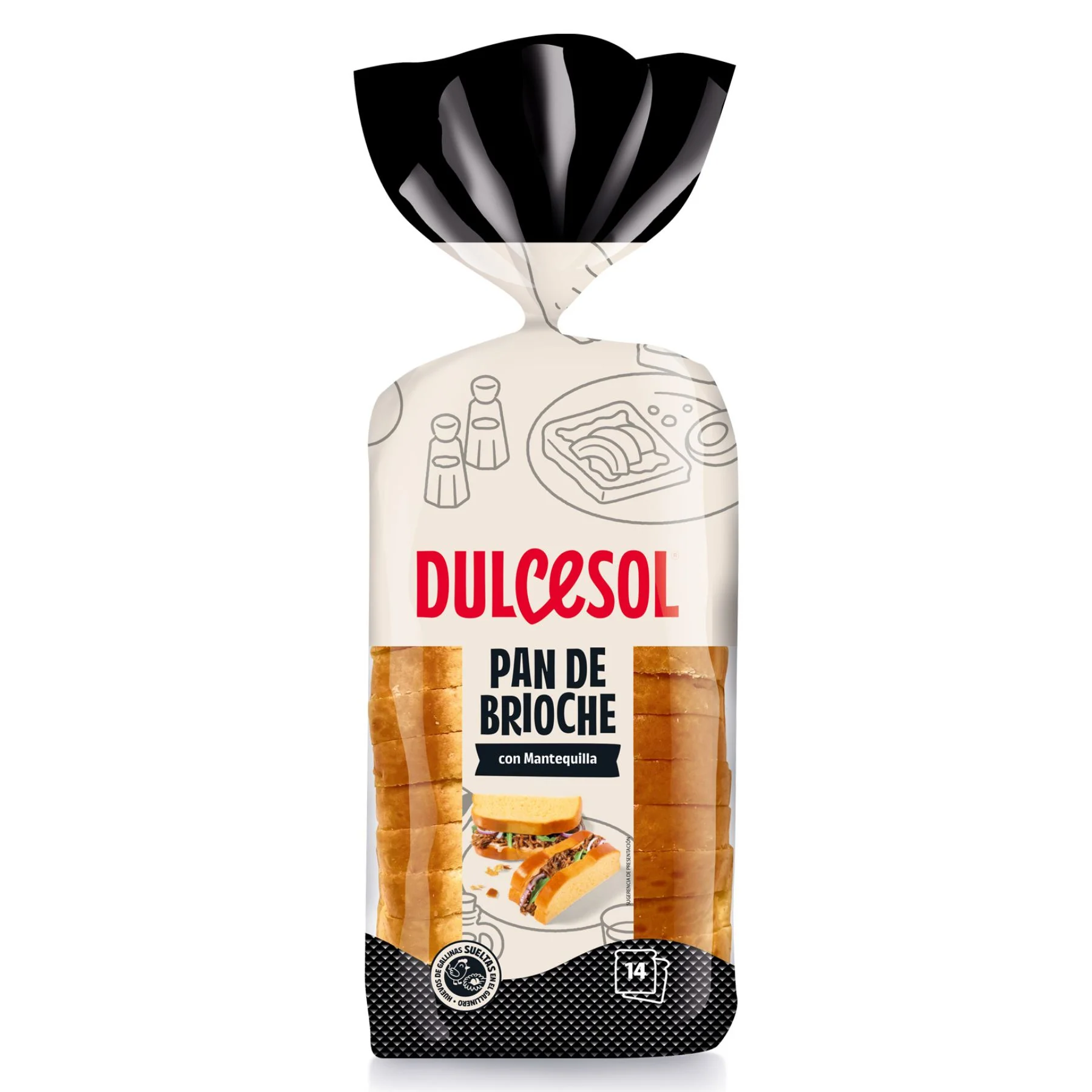 Dulcesol - Brioche Loaf Sliced - 450g
