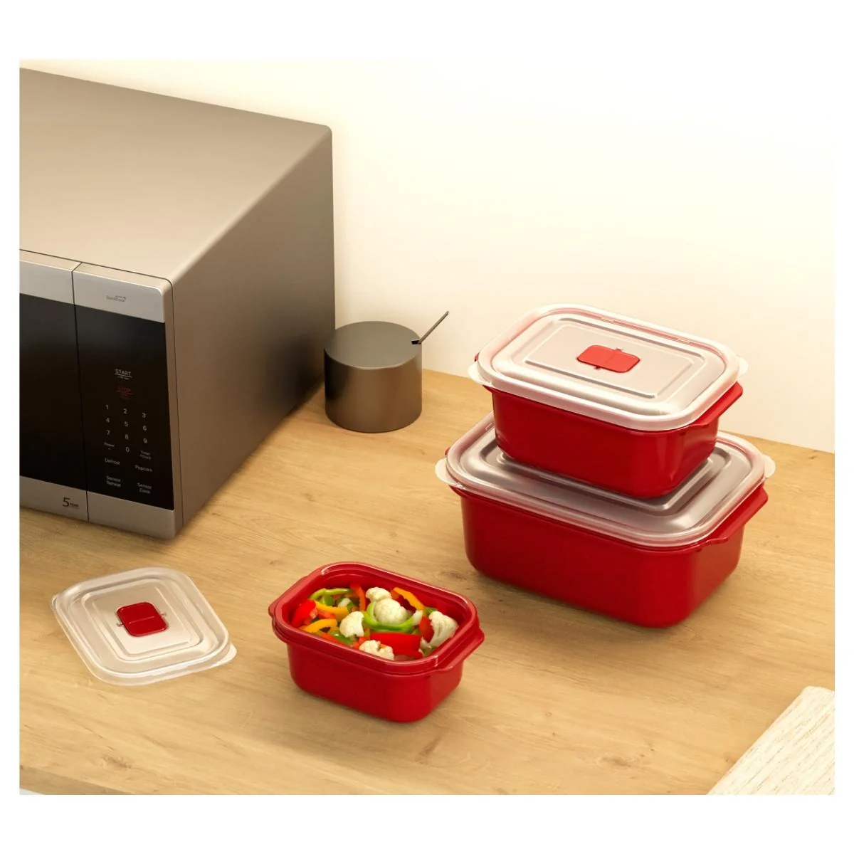 Dunya - Heat'n Go Microwave Container Set - 3Pcs - Image 2