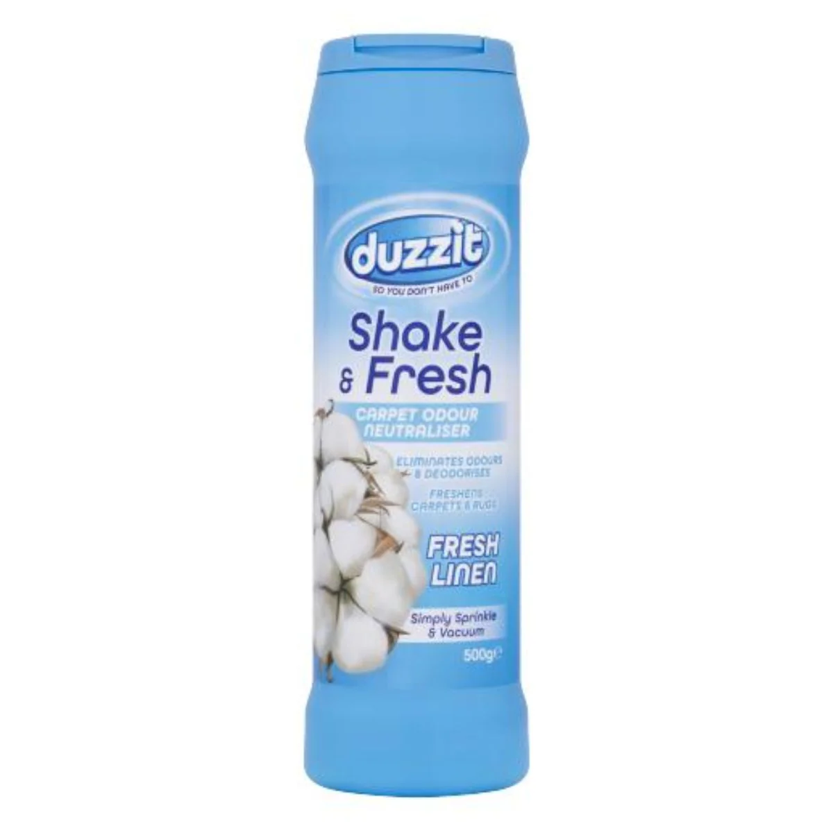 Duzzit - Shake & Fresh Carpet Odour Neutraliser Fresh Linen - 500g