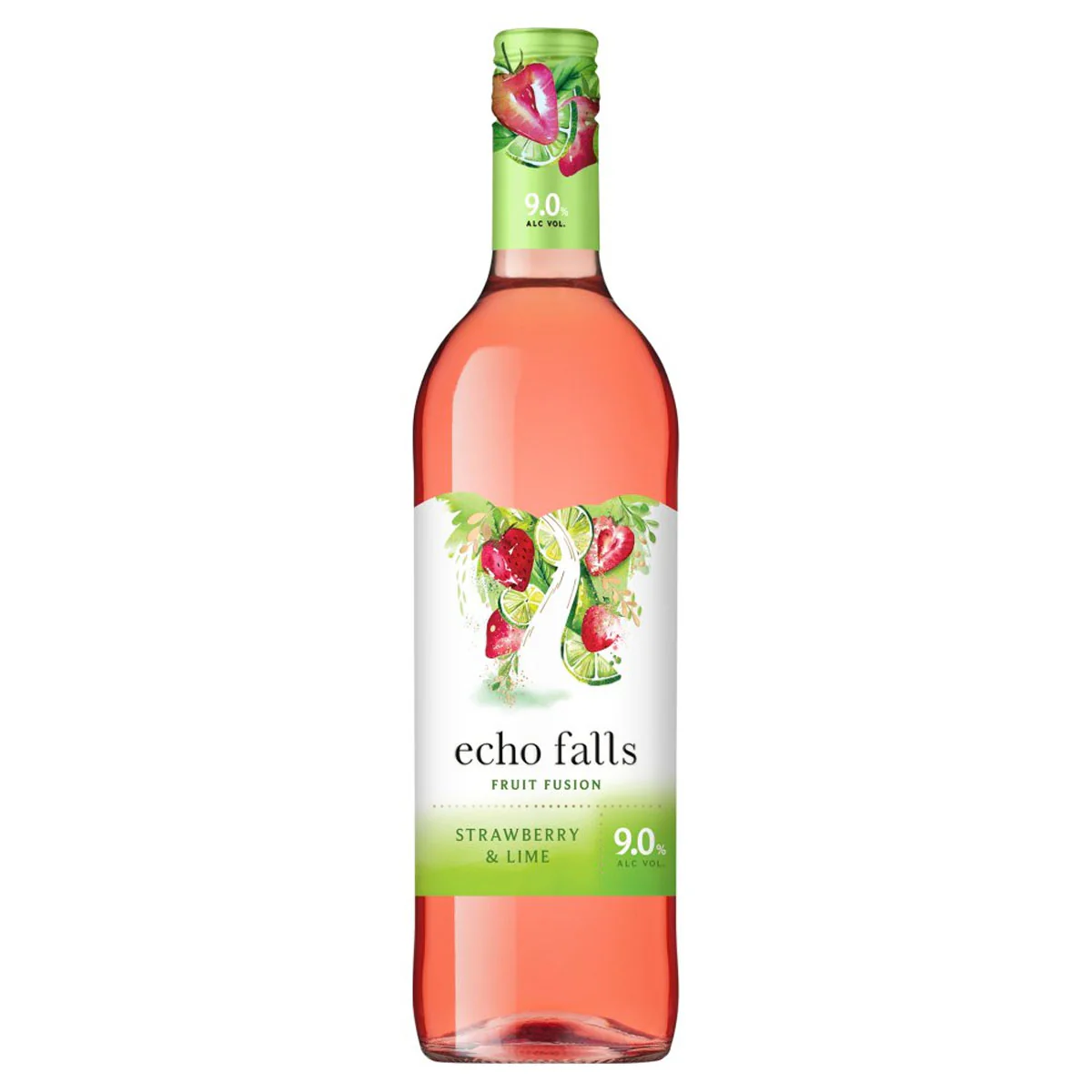 Echo Falls - Strawberry & Lime Fruit Fusion (9.0% ABV) - 750ml