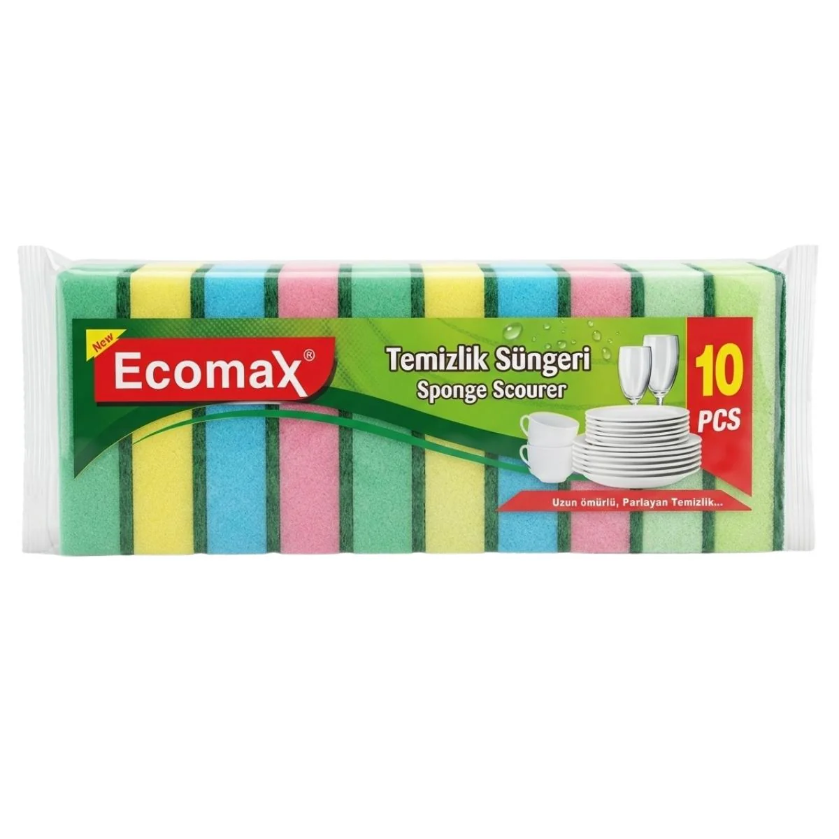 Ecomax - Sponge Scourer - 10Pcs