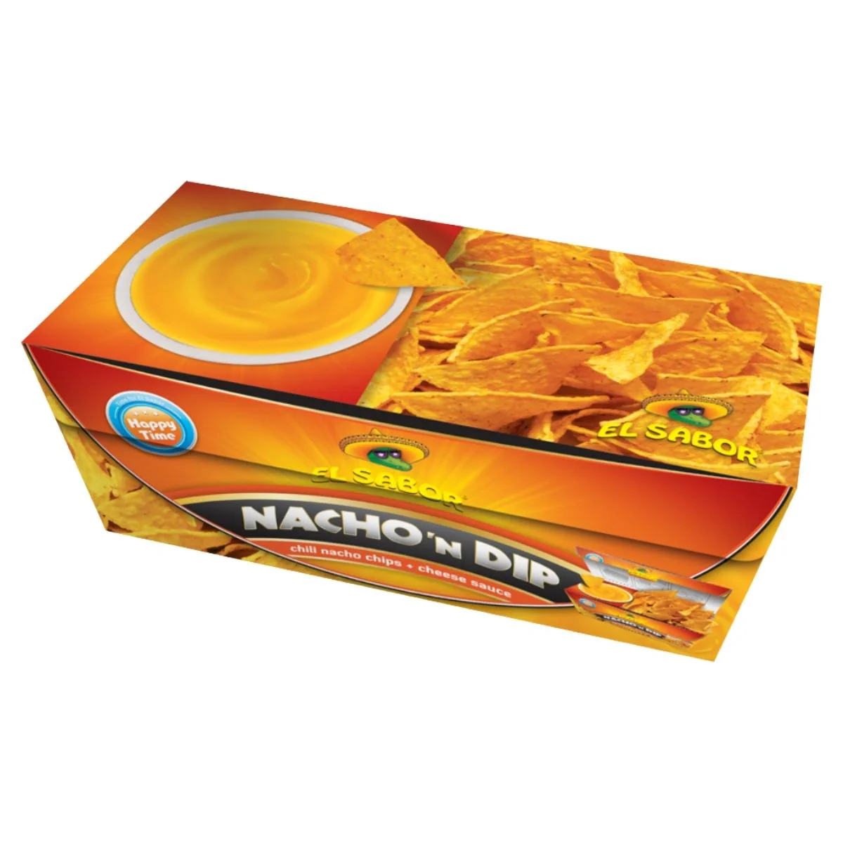 El Sabor - Nacho 'n Dip Chilli Chips with Cheese Sauce - 175g