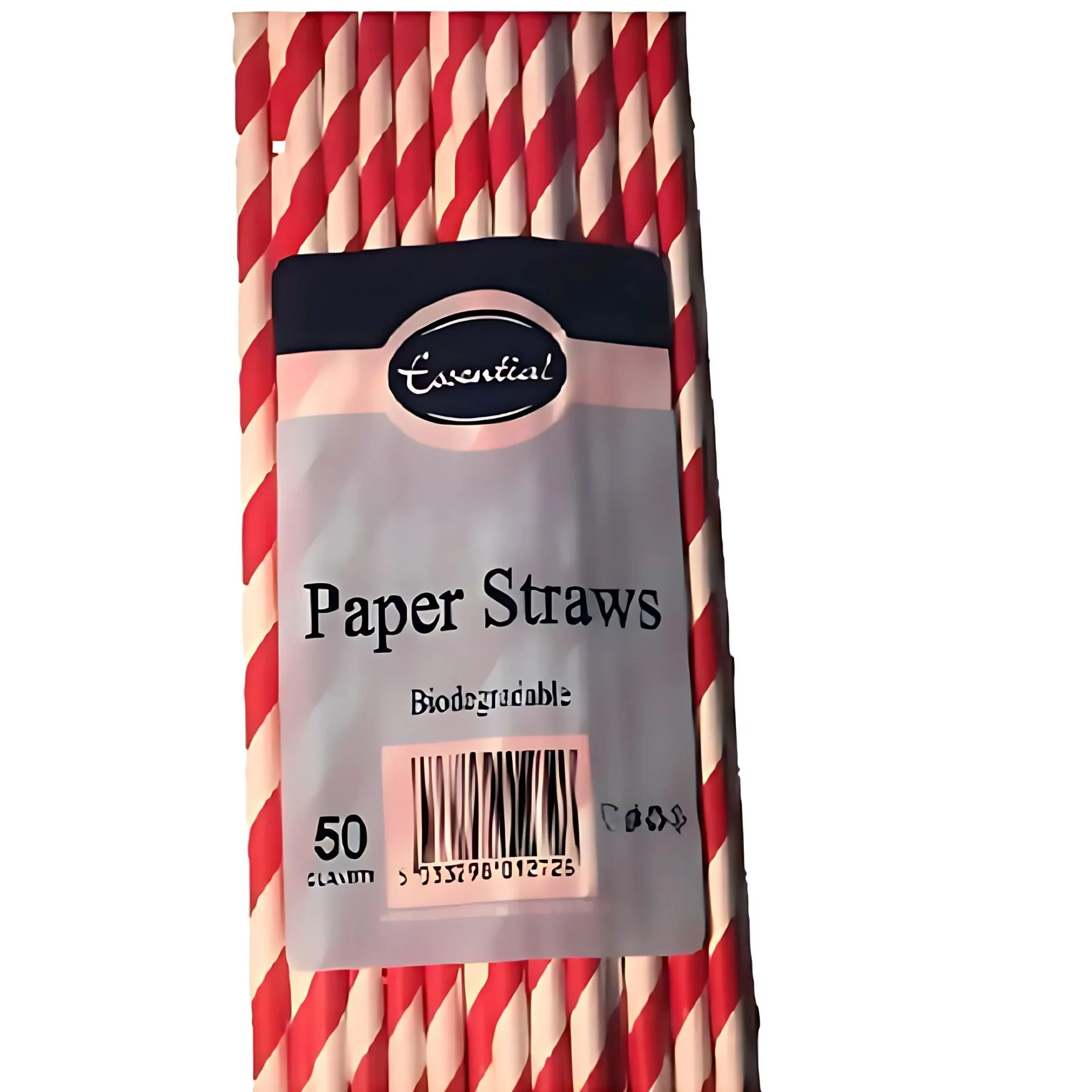 Essential - Eco Friendly Biodegradable Paper Straws - 50 pcs