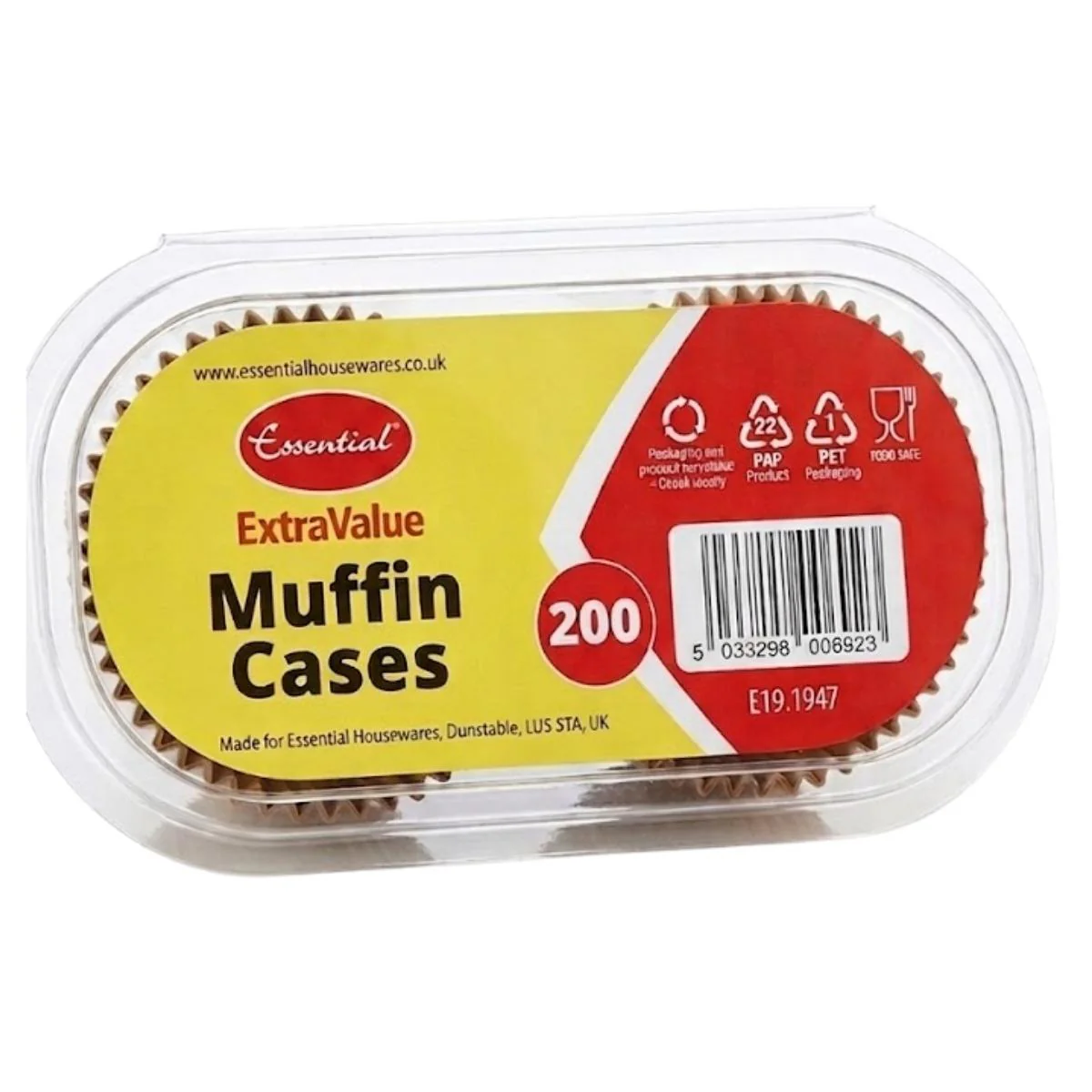 Essential - Extra Value Muffin Cases - 200 Pcs
