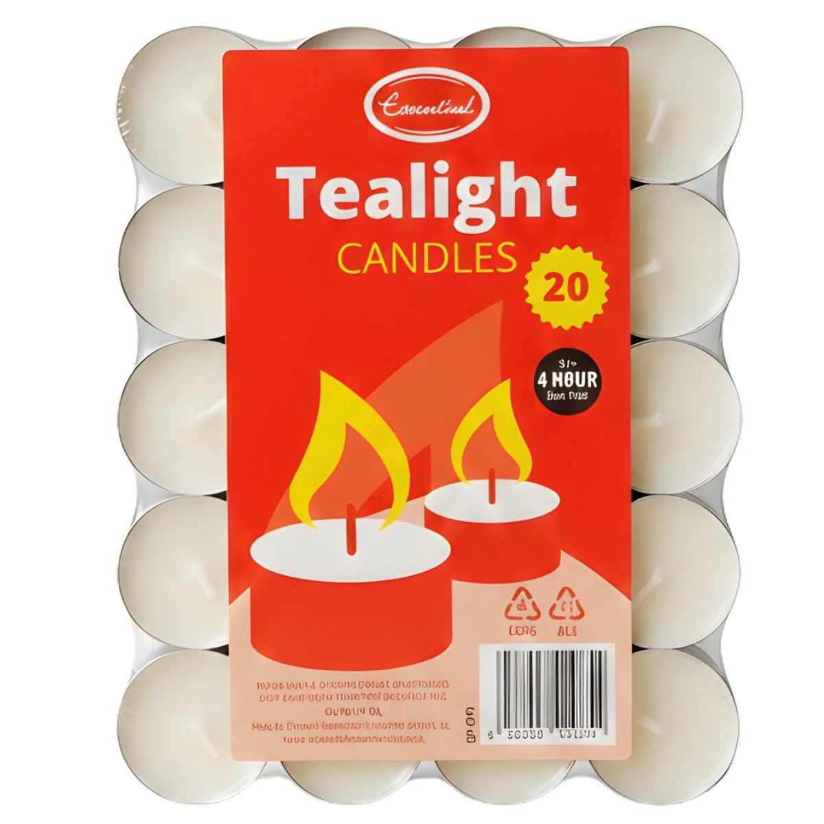 Essential - Tealight Candles - 20 Pcs