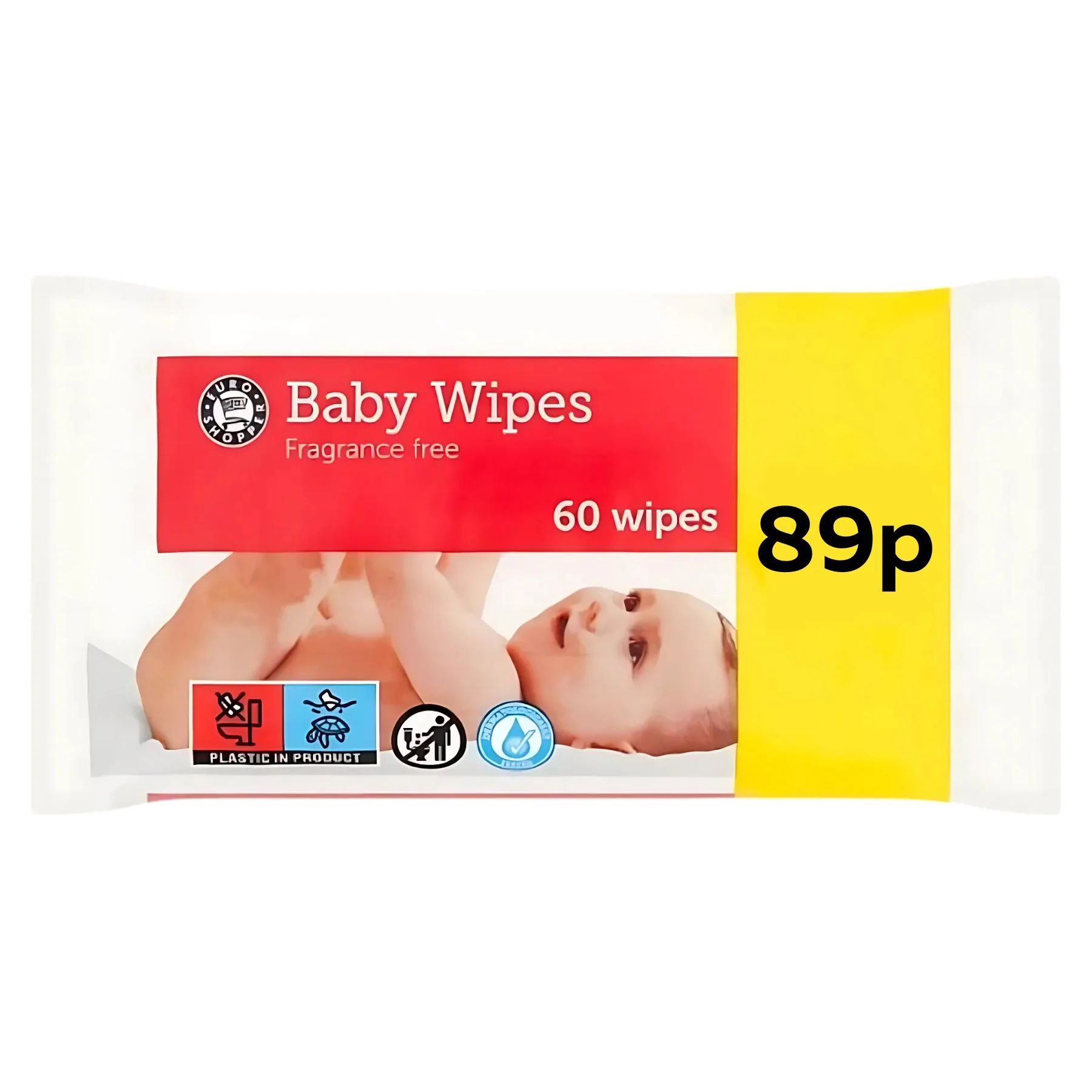 Euro Shopper - Baby Wipes - 60 Wipes