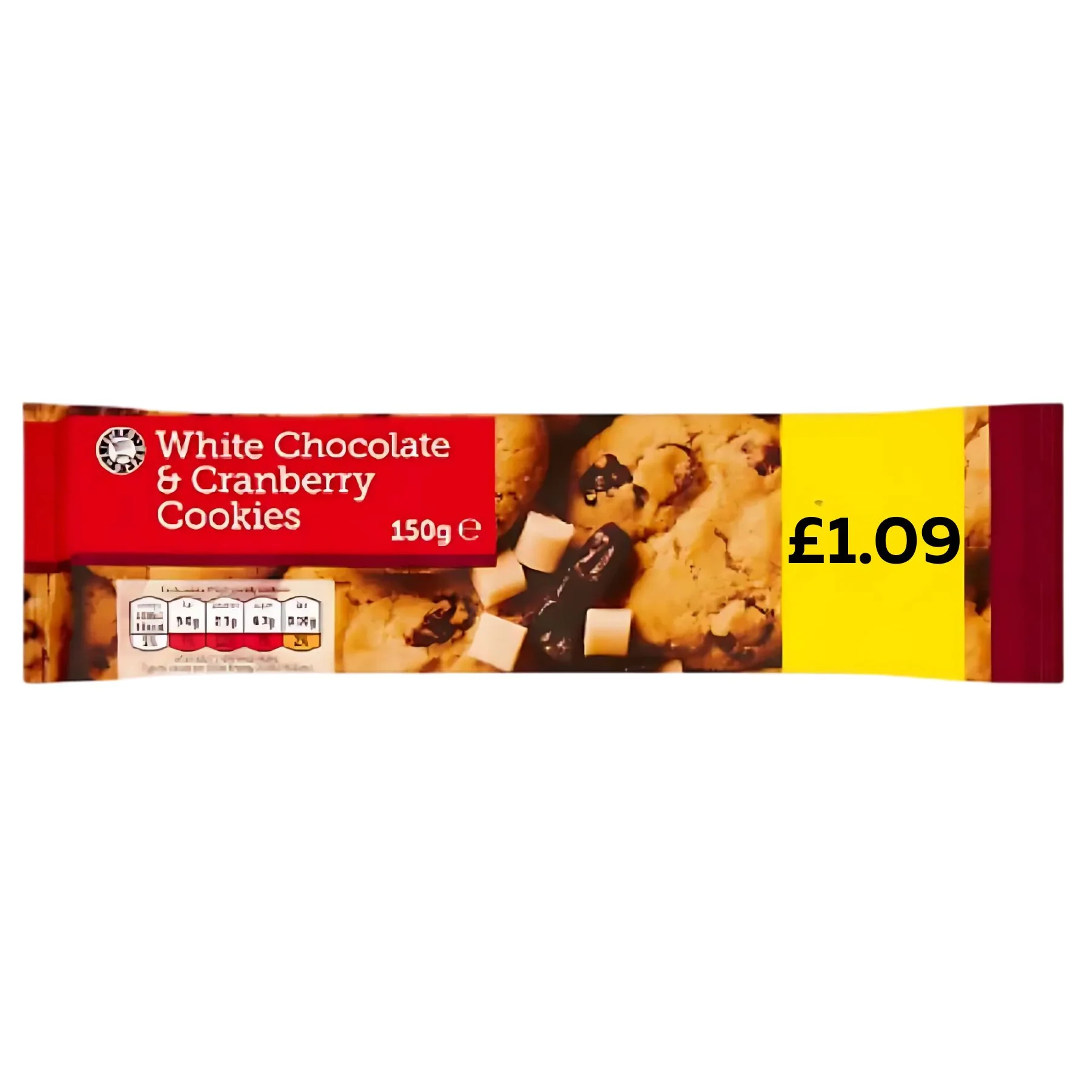 Euro Shopper - White Chocolate and Cranberry Cookies - 150g