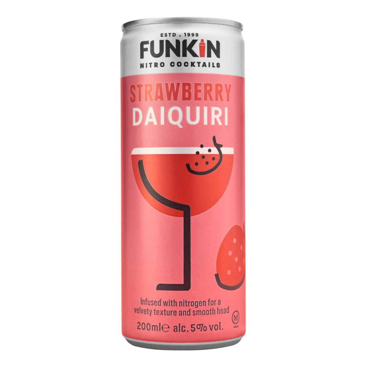 Funkin Nitro Cocktails - Strawberry Daiquiri (5% ABV) - 200ml