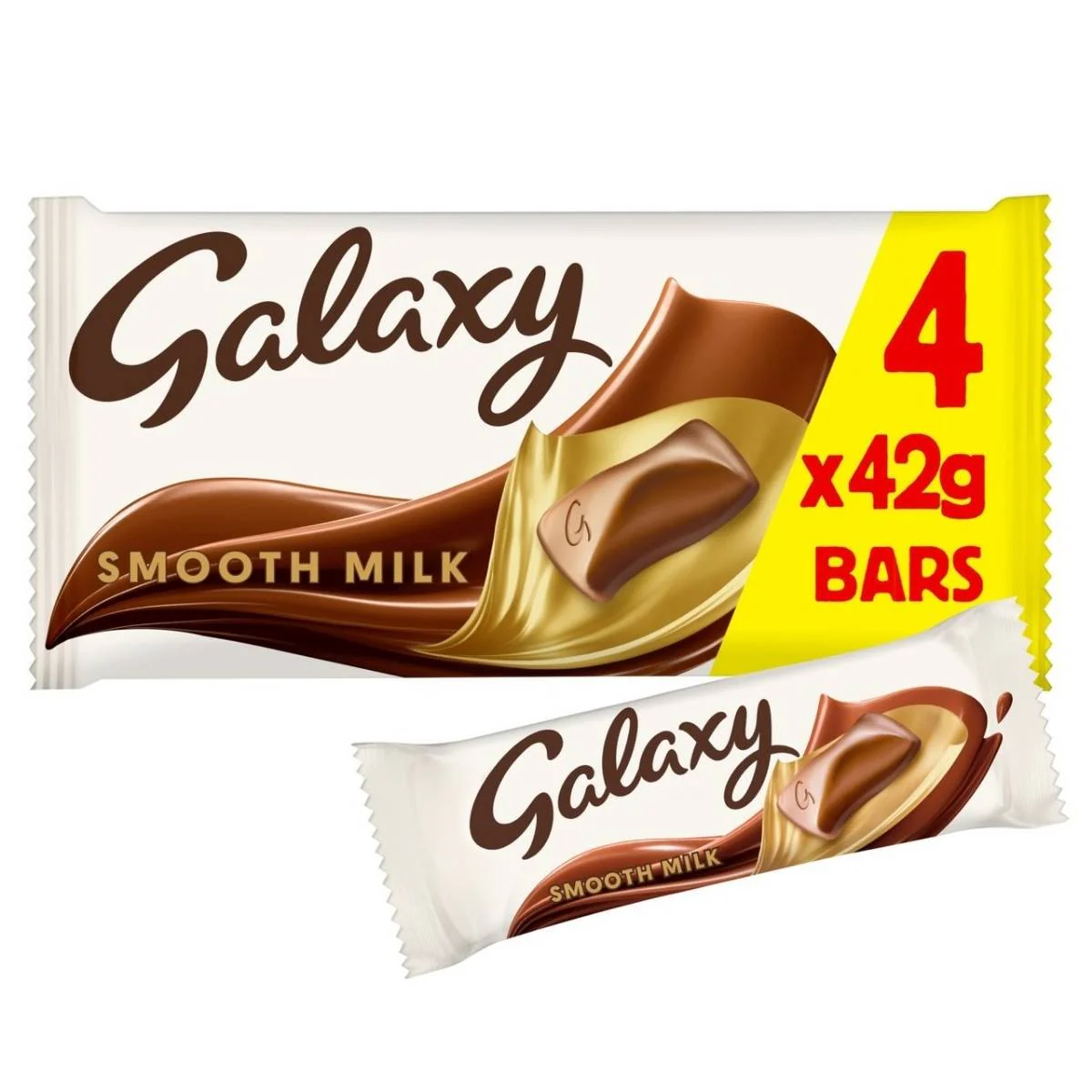 Galaxy - Smooth Milk Chocolate Bar - 4x42g