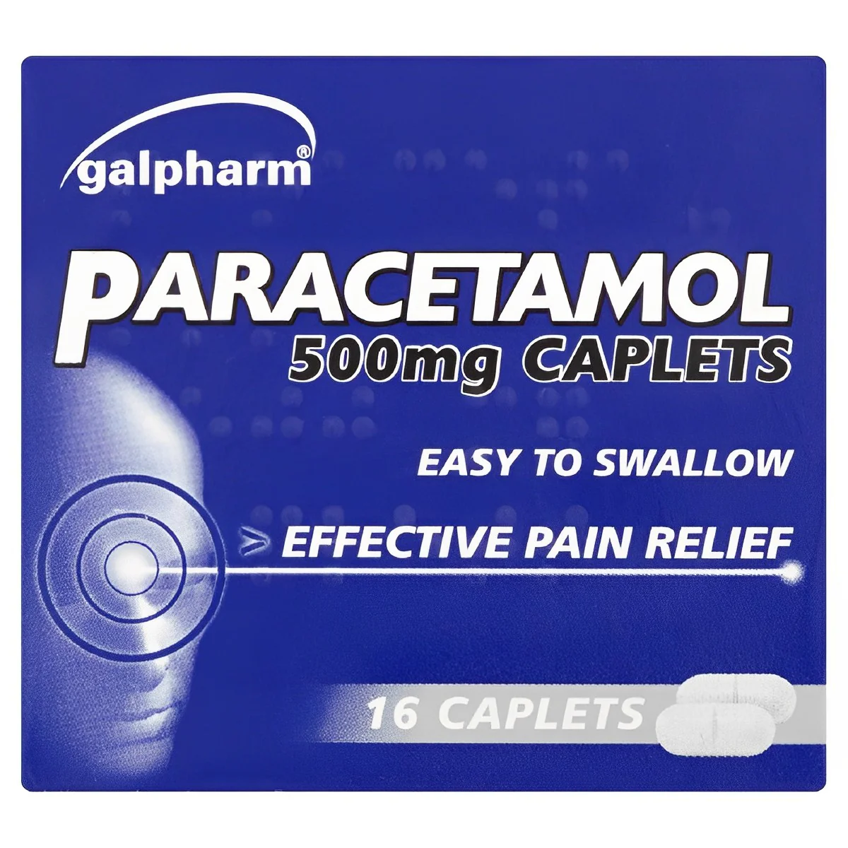 Galpharm - Paracetamol 16 Caplets - 500mg