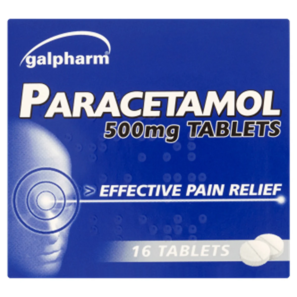 Galpharm - Paracetamol 500mg - 16 Tablets