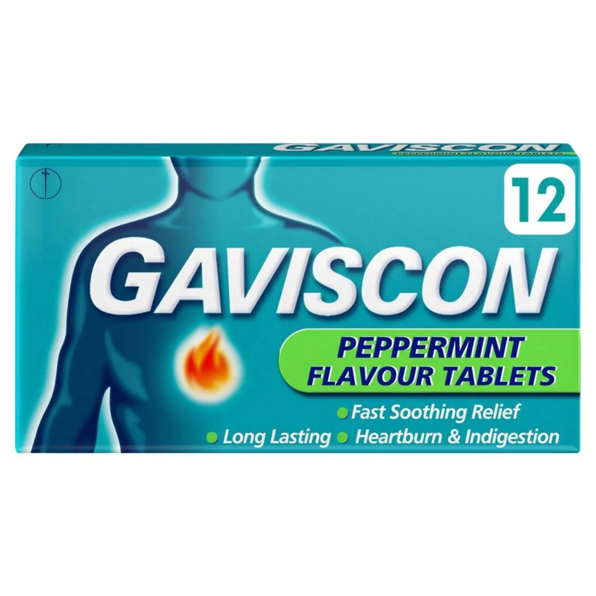 Gaviscon - Heartburn & Indigestion Relief Tablets - 12 Tablets
