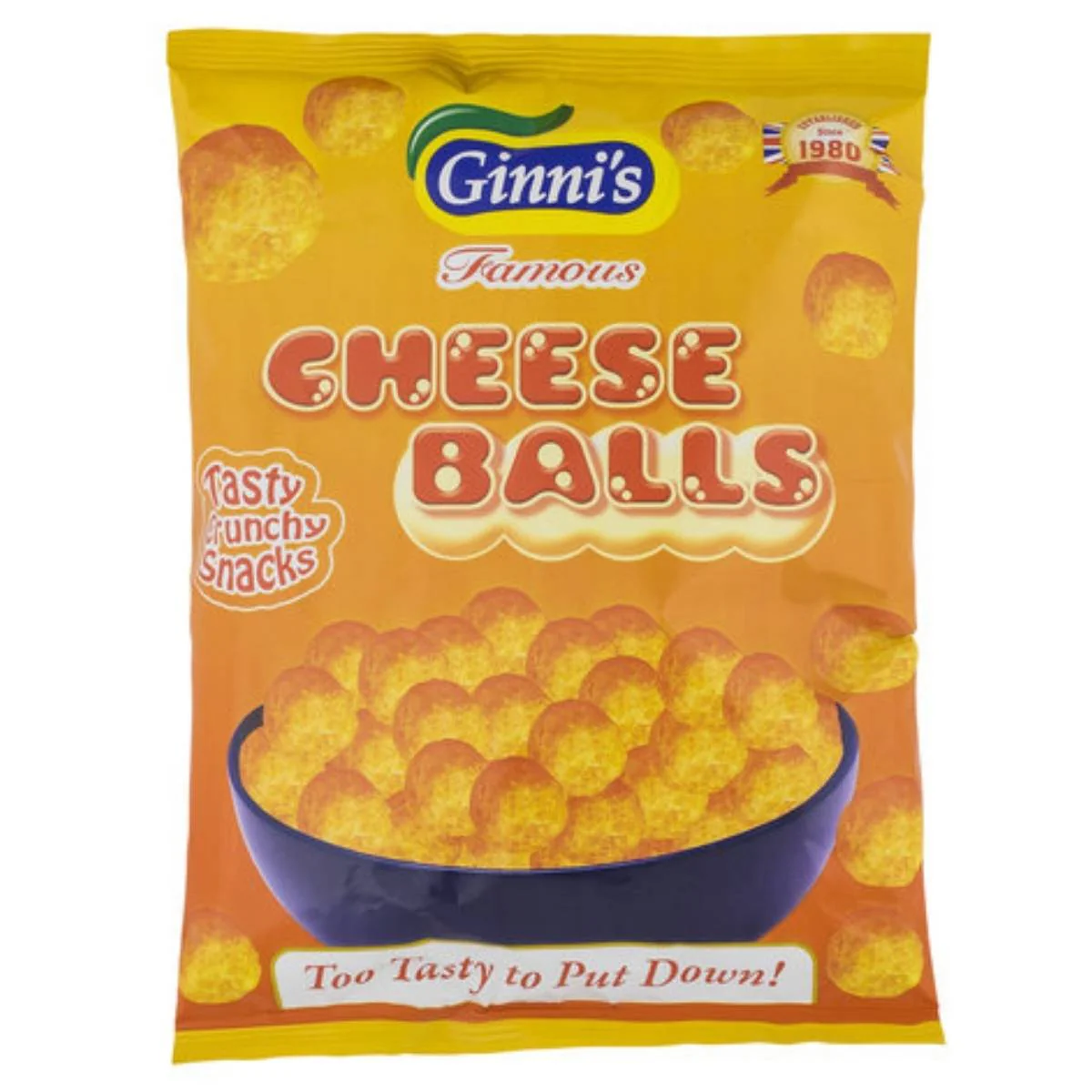 Ginni's - Cheese Balls Baked Not Fried - 90g