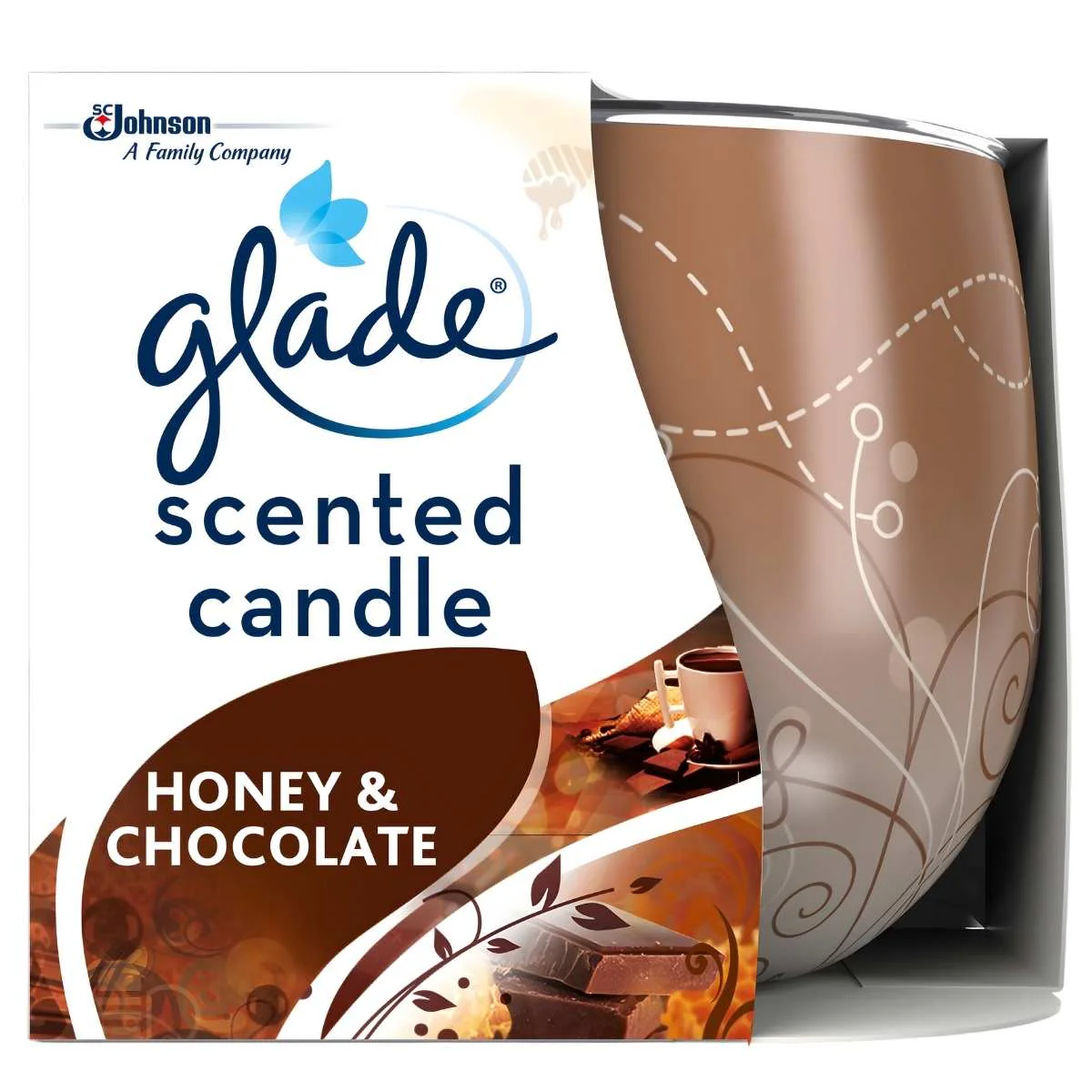 Glade - Honey & Chocolate Scented Candle - 120g
