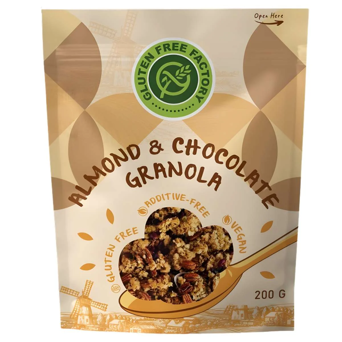 Gluten Free Factory - Almond & Chocolate Granola - 200g